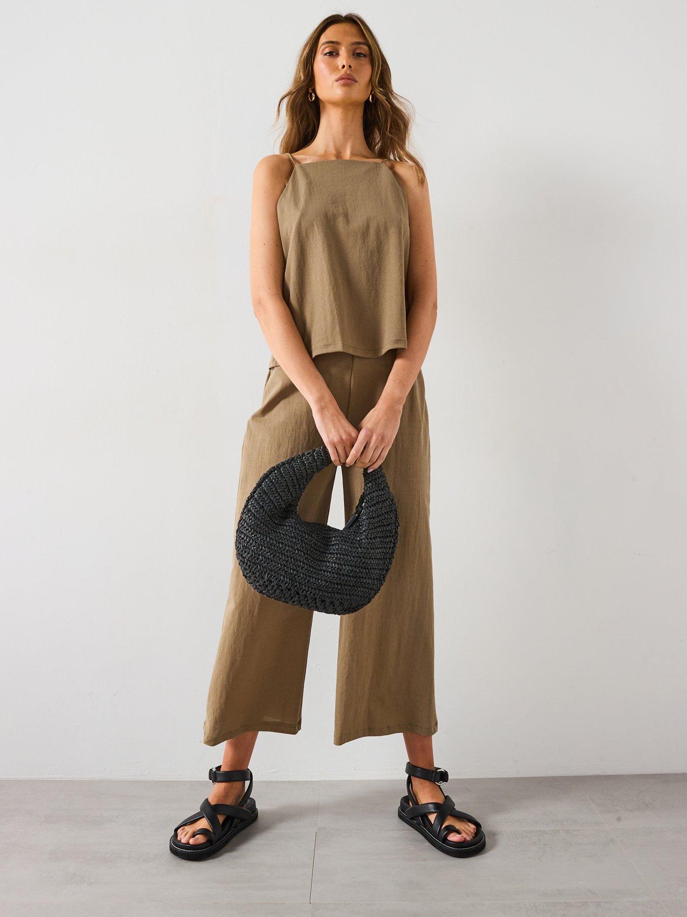 mango-halter-neck-cotton-top-khakiback