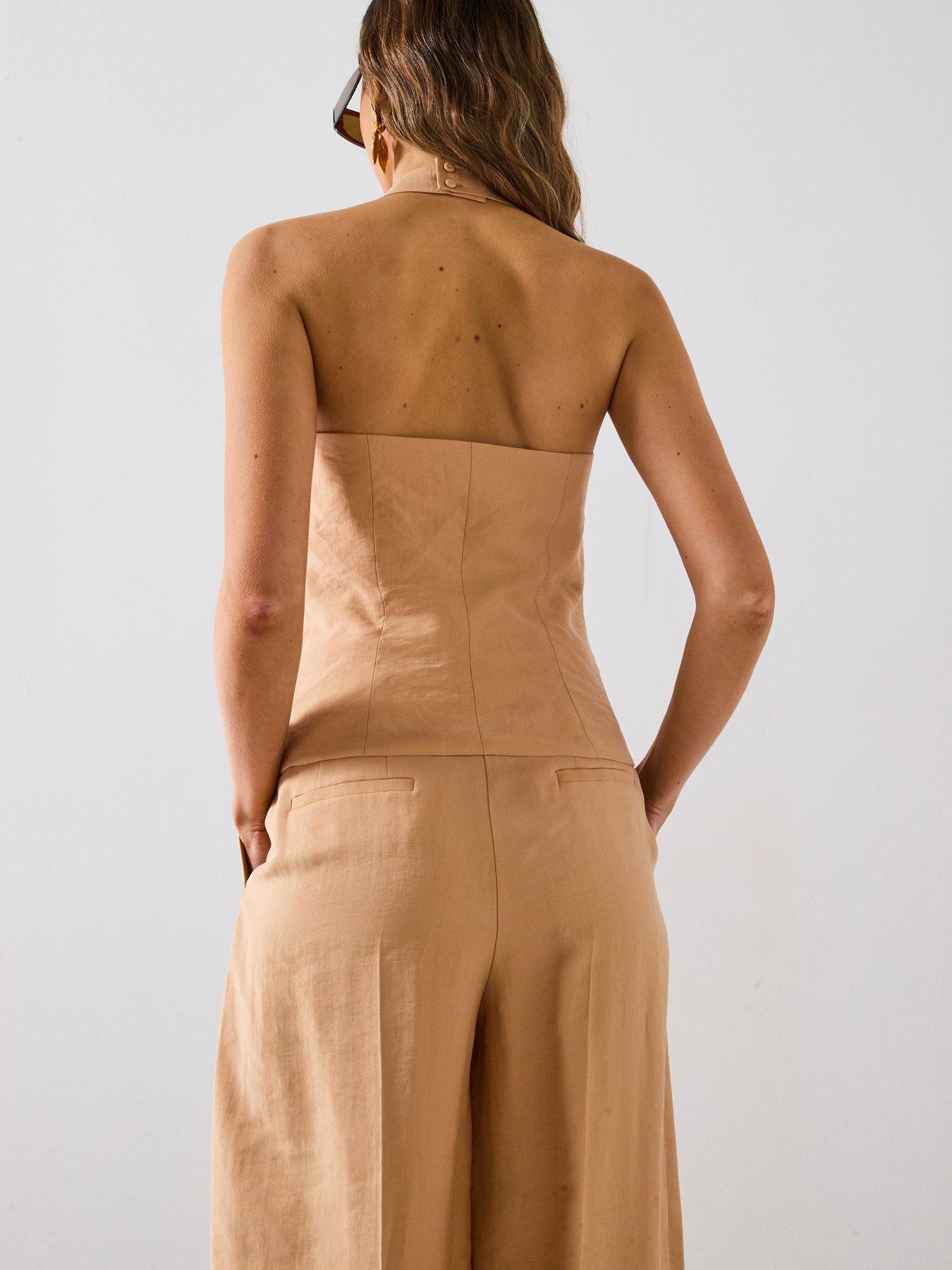 Image 2 of 6 of Mango Lyocell Top With Gathered Detail - Cream