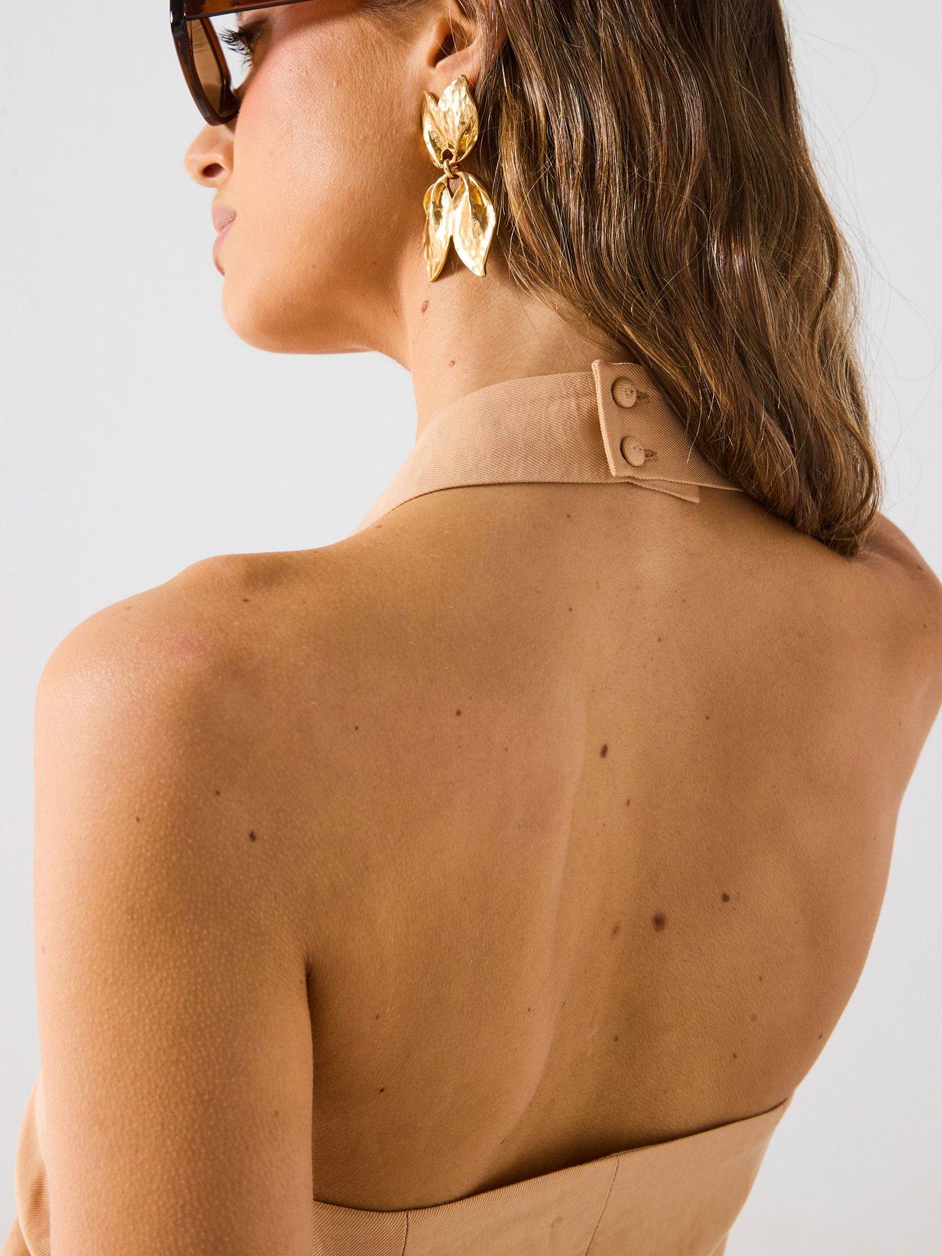 Image 4 of 6 of Mango Lyocell Top With Gathered Detail - Cream