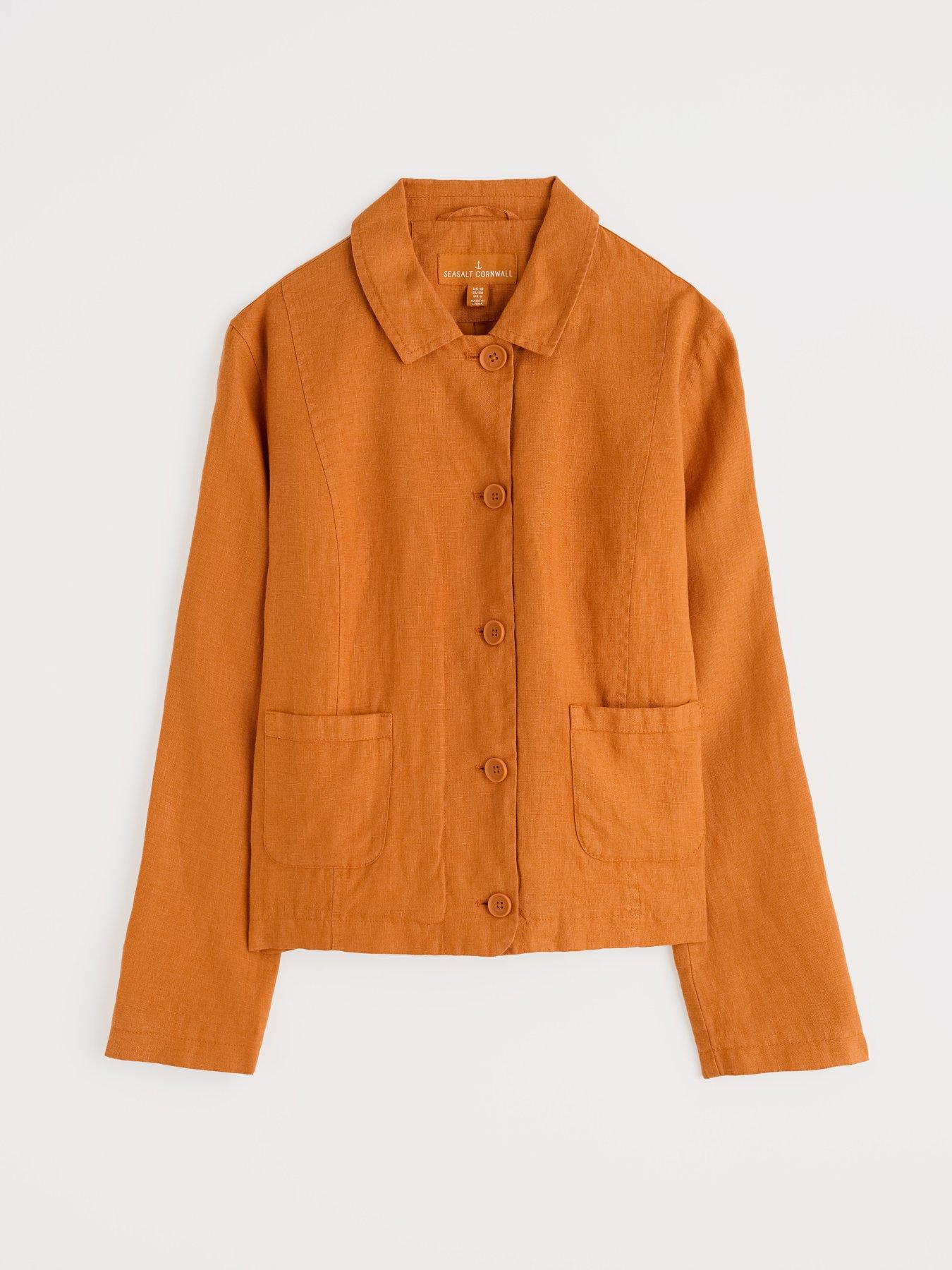 Image 4 of 4 of Seasalt Cornwall Arame Jacket - Orange