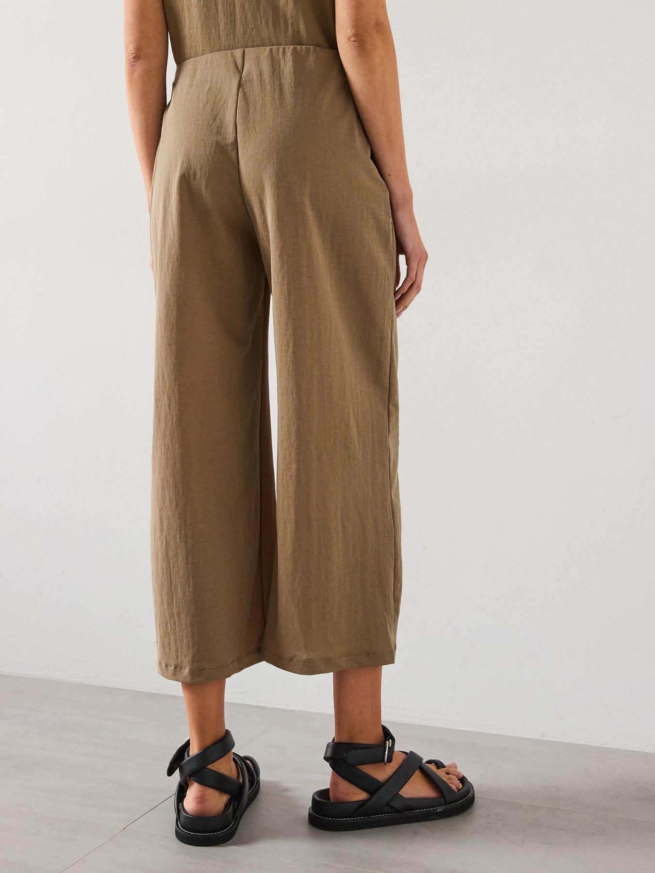mango-cropped-palazzo-trousers-khakistillFront
