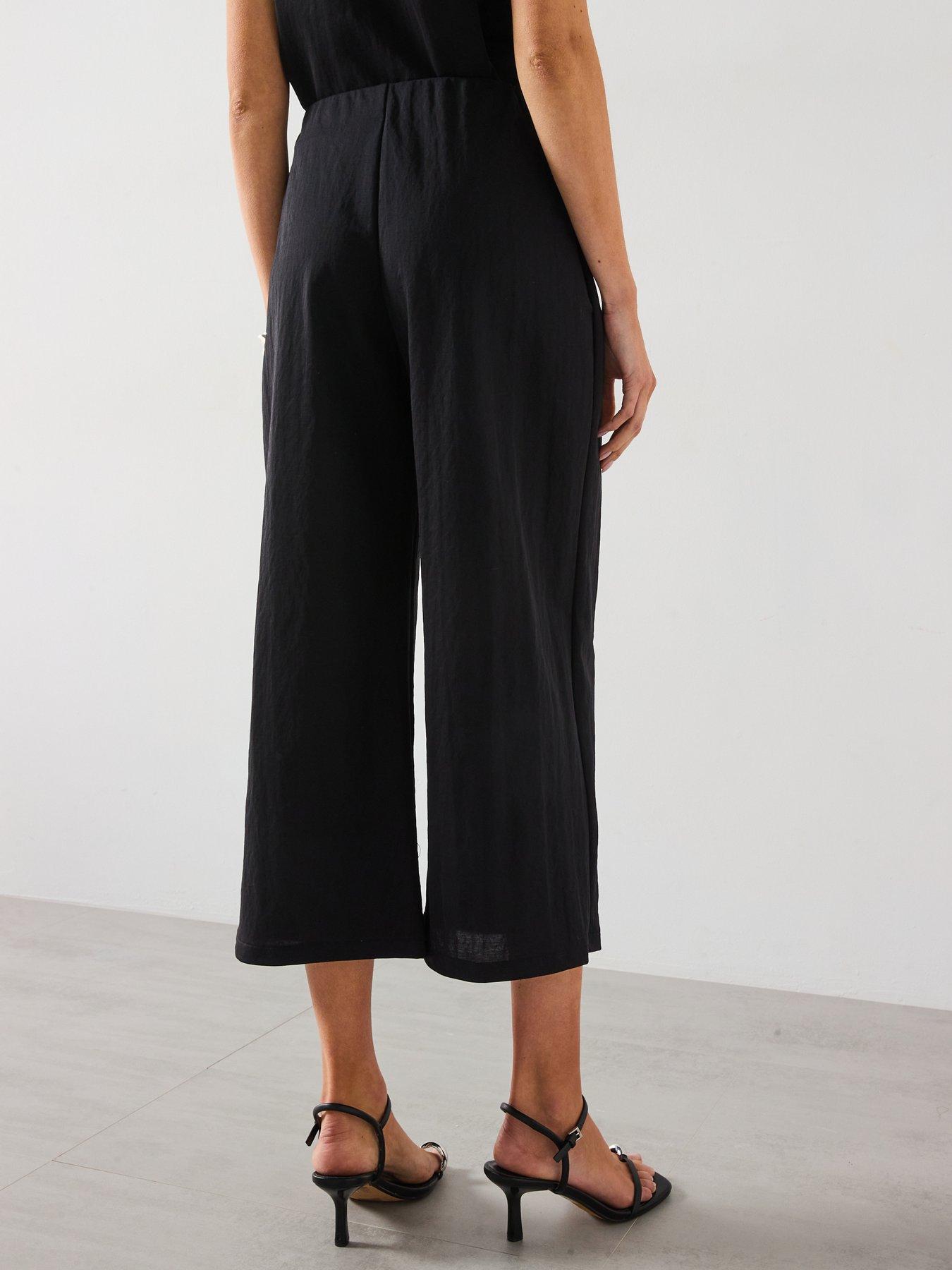 mango-cropped-palazzo-trousers-blackstillFront