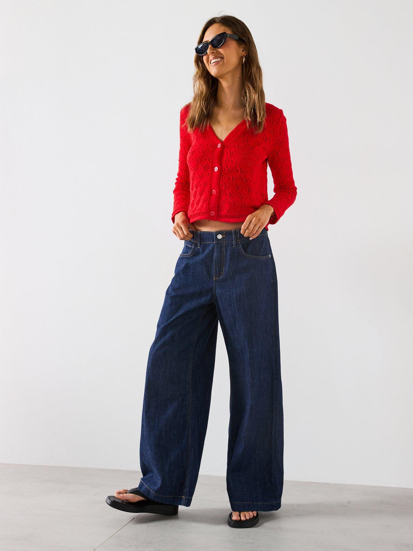 mango-pattern-knit-detailed-cardigan-redback