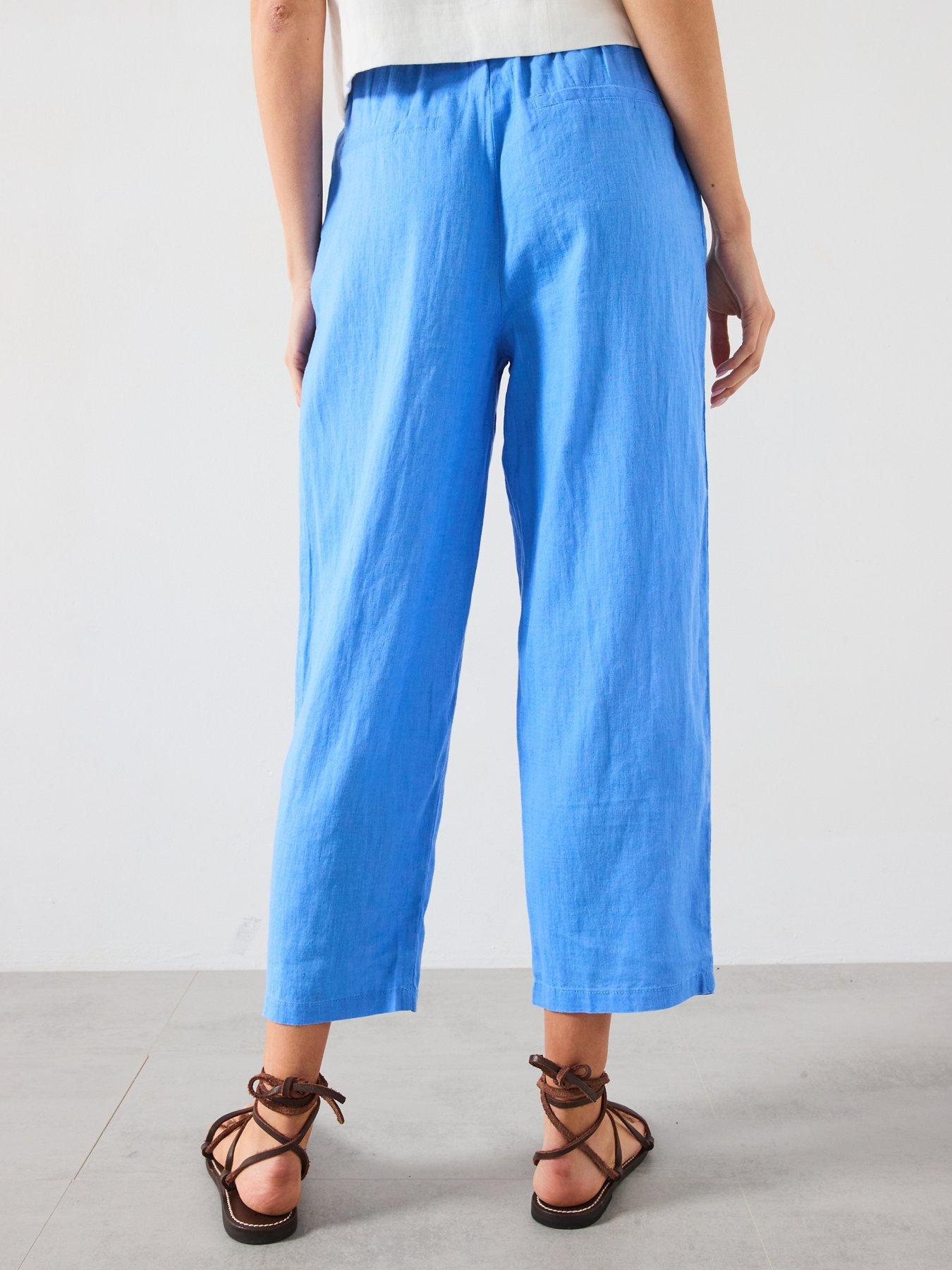 mango-straight-linen-blend-trousers-bluestillFront