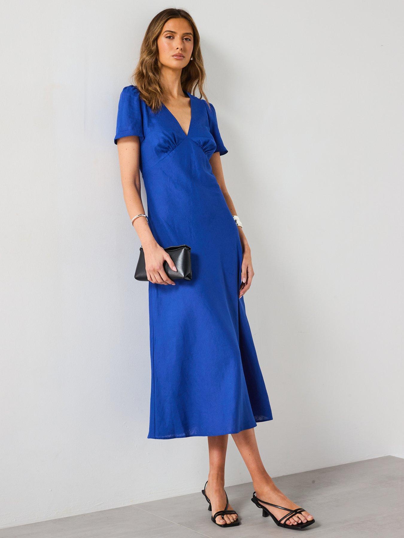 mango-linen-blend-dress-blueback
