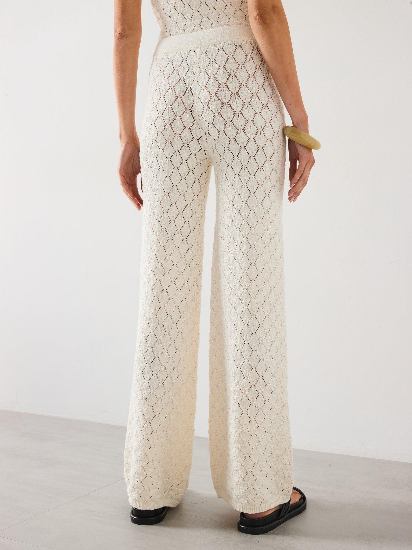 mango-straight-fit-openwork-knitted-trousers-creamstillFront