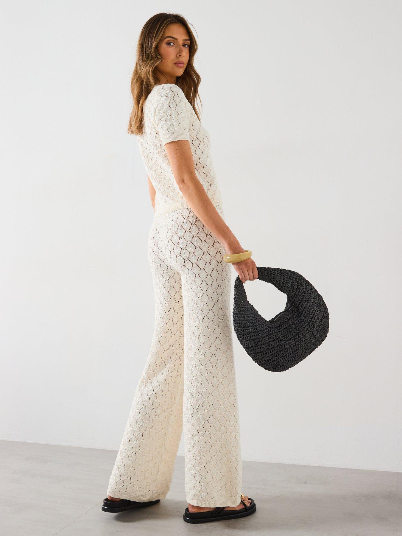 mango-straight-fit-openwork-knitted-trousers-creamdetail