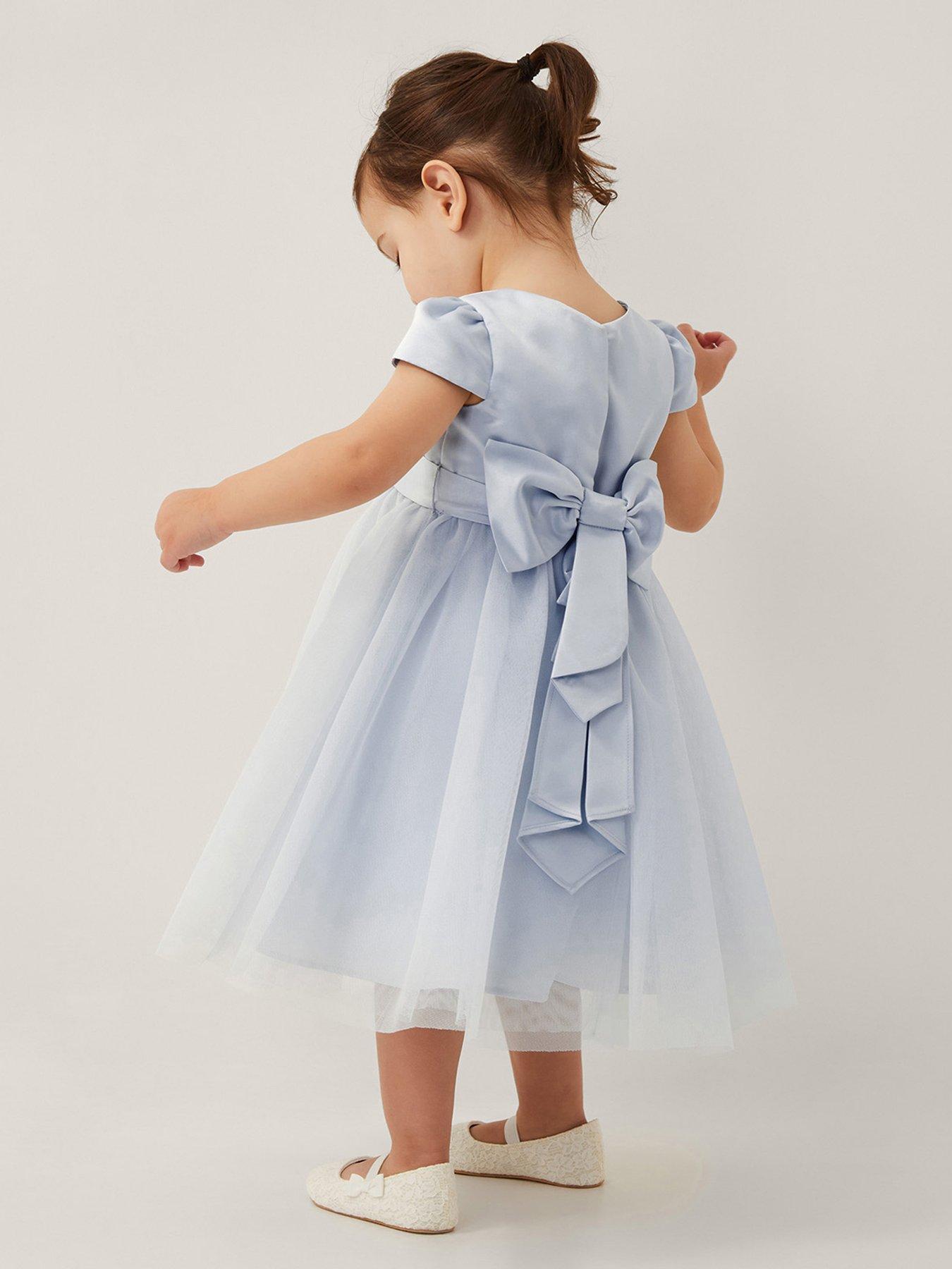 undefined Baby Girls Tulle Bridesmaid Dress - Light Blue