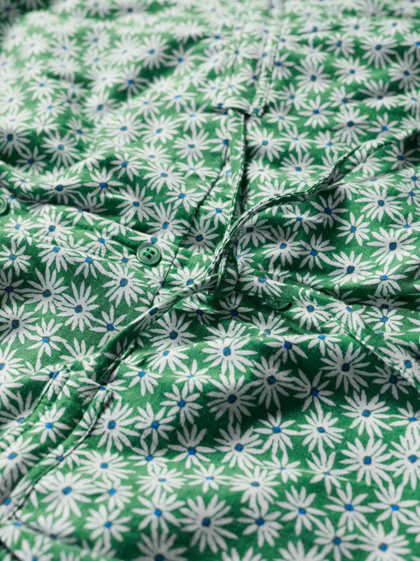 Image 4 of 5 of Seasalt Cornwall Rose Trellis Jumpsuit - Green