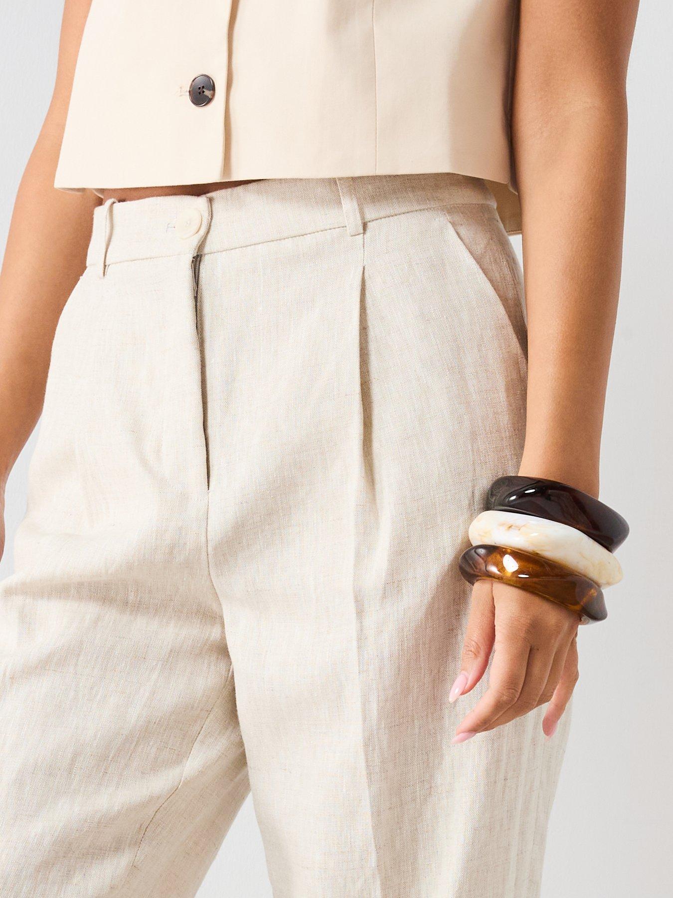 mango-straight-linen-trousers-with-dart-detail-beigeoutfit