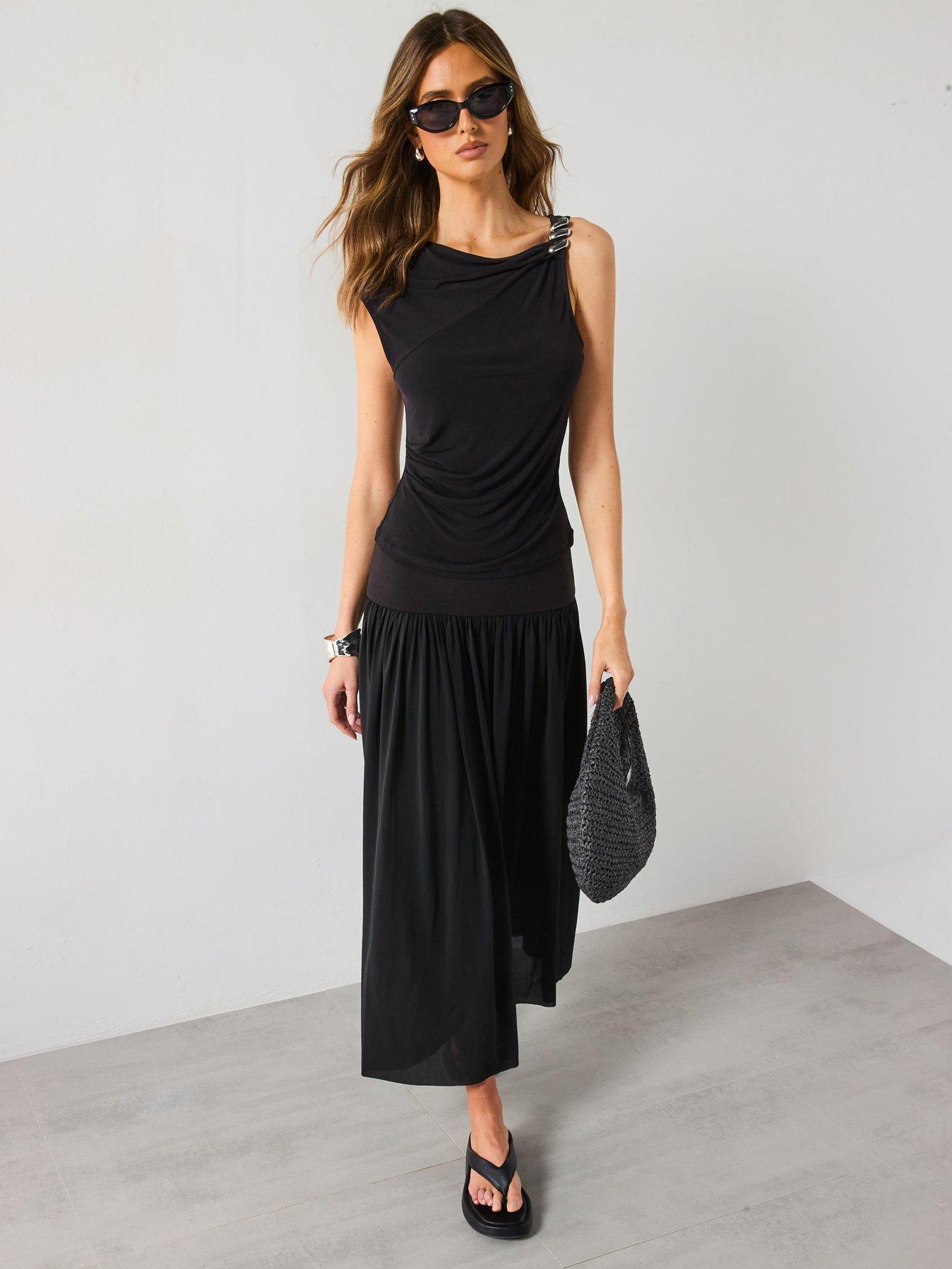 mango-asymmetrical-top-with-metallic-applique-blackback