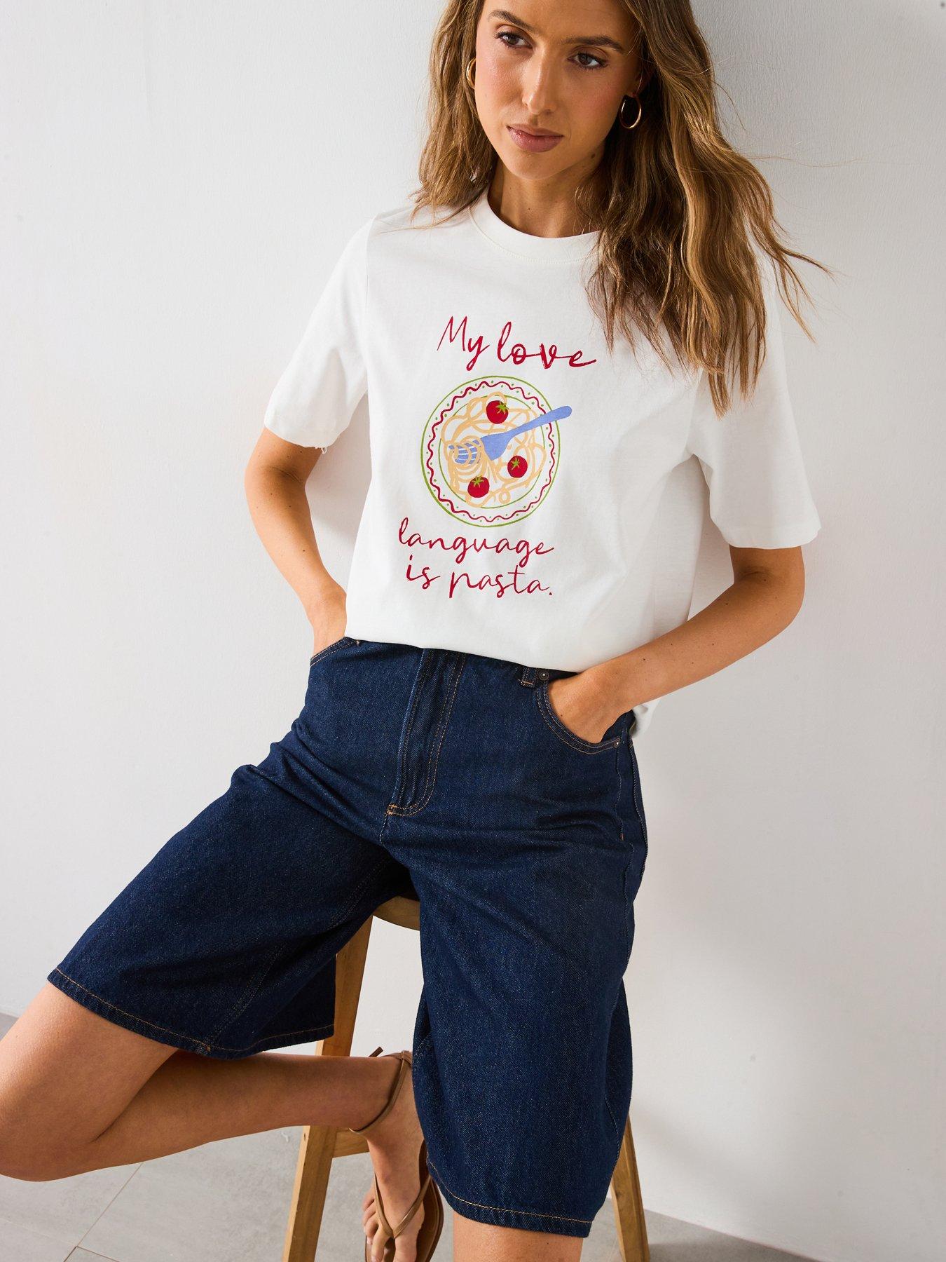 mango-high-waisted-rinse-wash-bermuda-shorts-blueoutfit