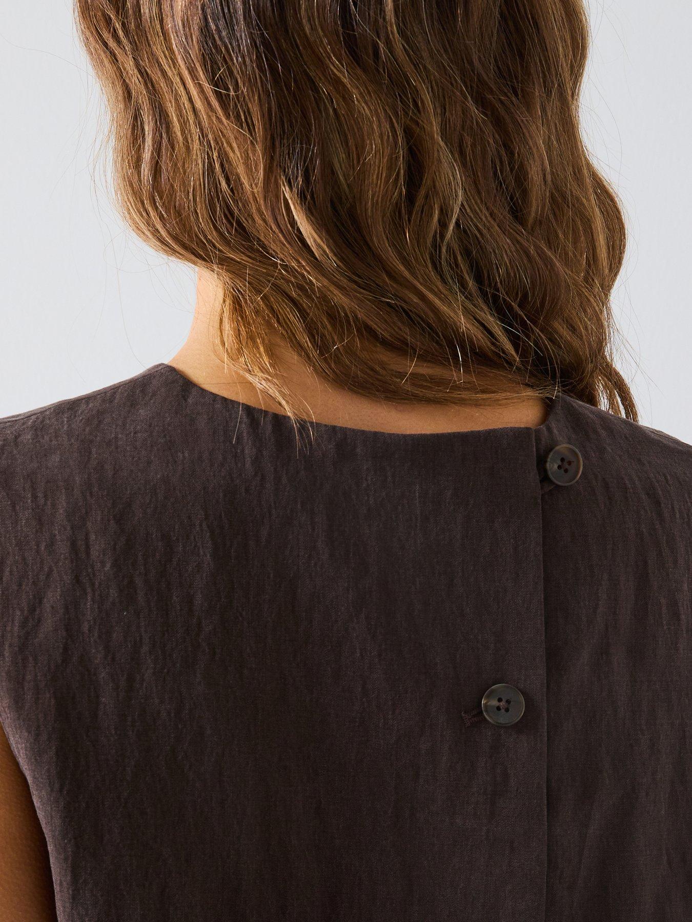 mango-lyocell-top-with-buttons-on-the-back-brownoutfit