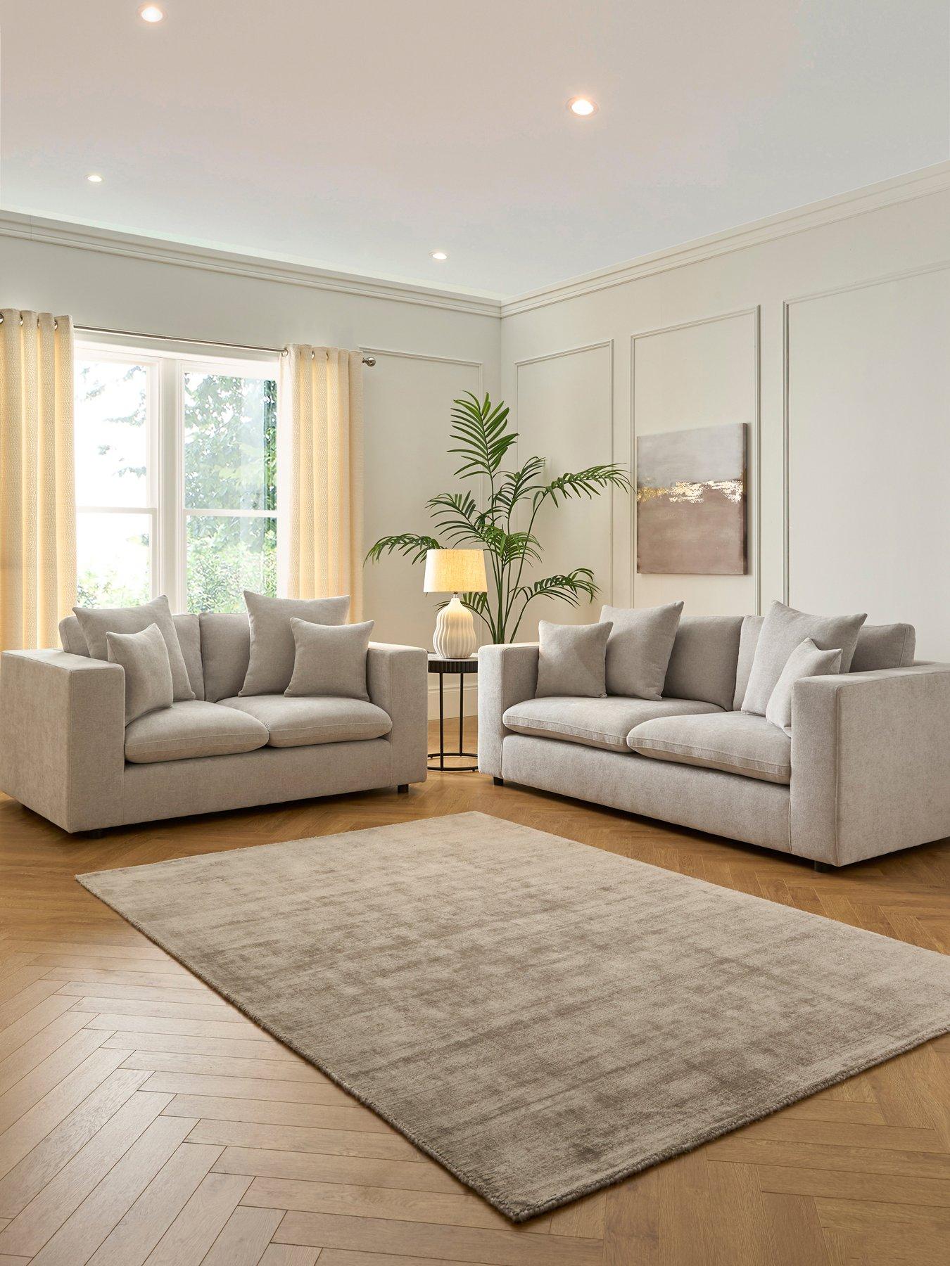 Very Home Missouri 3 Seater + 2 Seater Fabric Sofa Set (Buy  &  SAVE!)