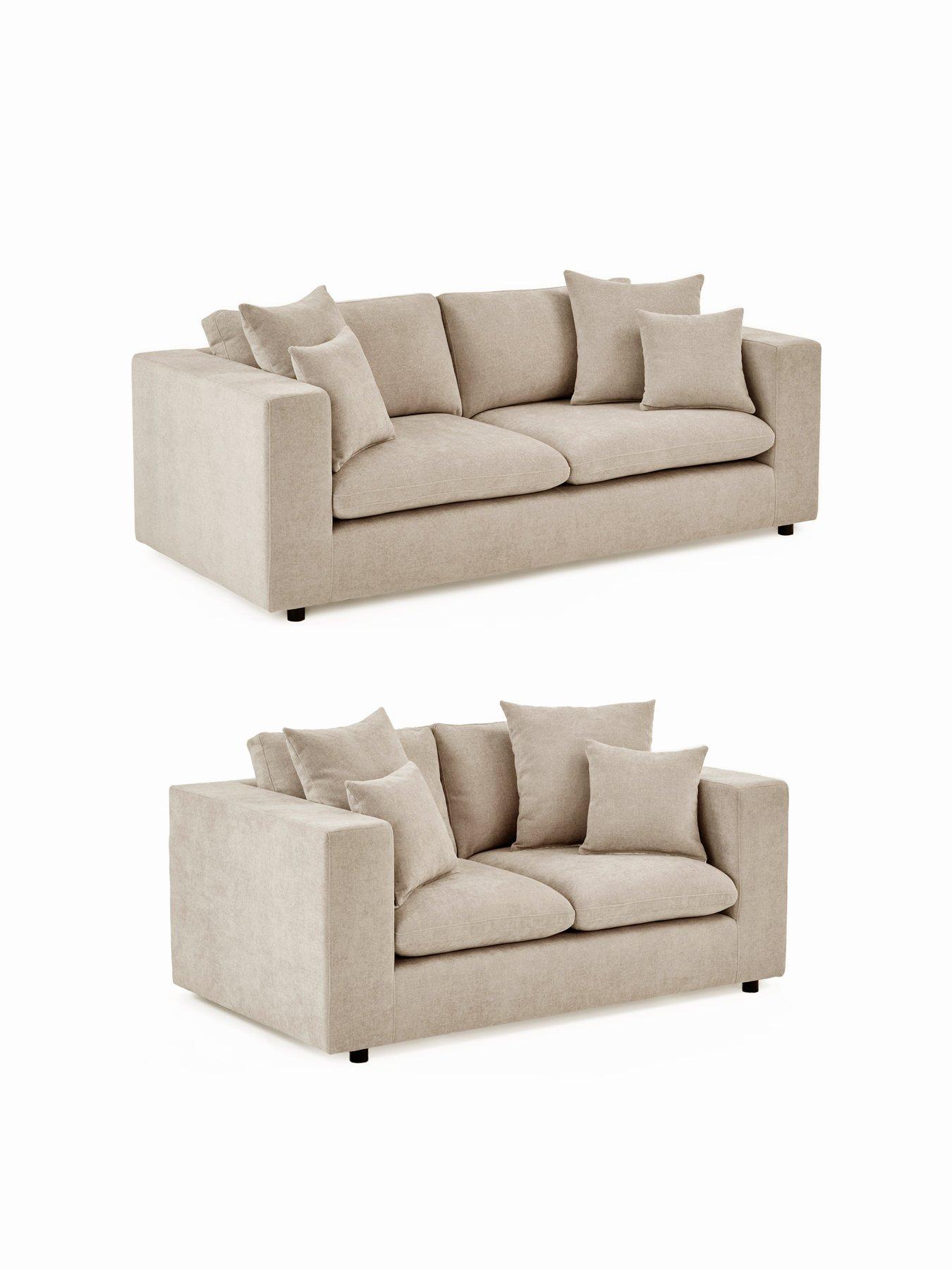Image 3 of 7 of Very Home Missouri 3 Seater + 2 Seater Fabric Sofa Set (Buy &amp; SAVE!)