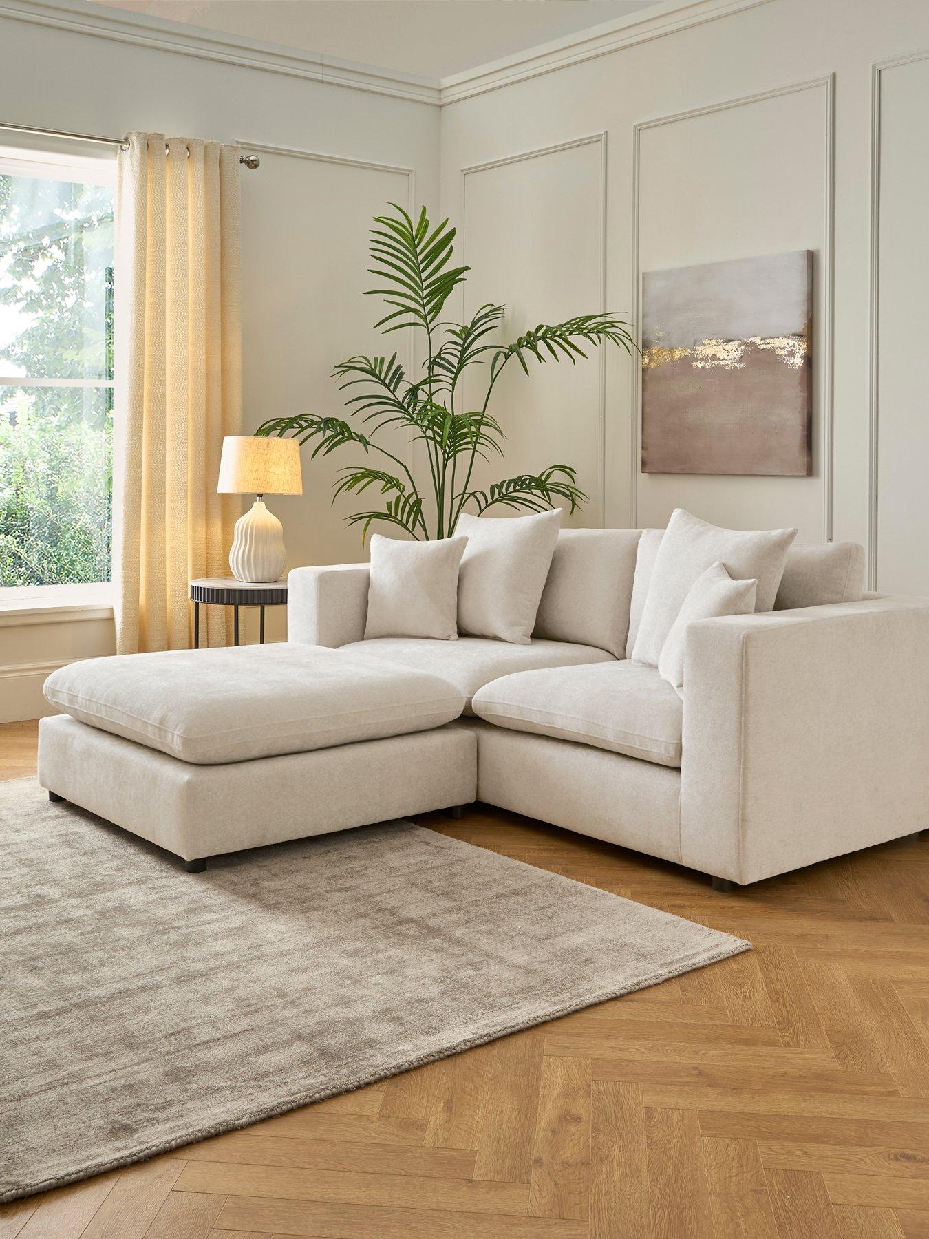 The Very Collection Missouri 3 Seater Fabric Sofa + Footstool Set (Buy  &  SAVE!) - FSC® Certified