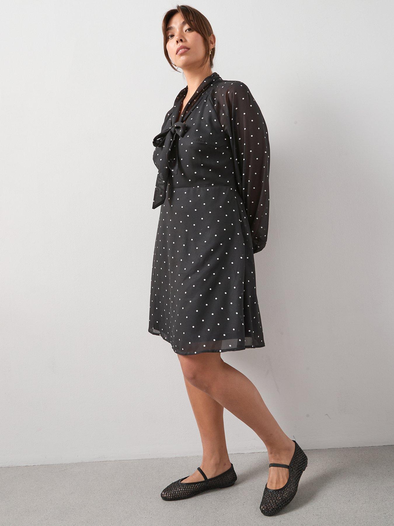 the-very-collection-curve-tie-neck-mini-dress-printdetail