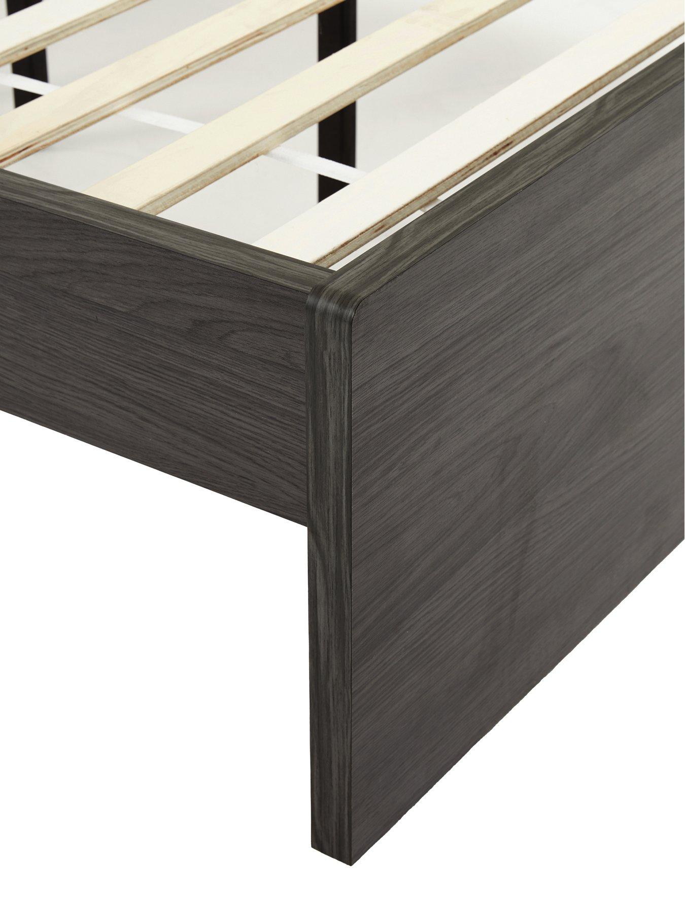 very-home-camberleynbspbed-frame-with-mattress-options-buy-amp-save-dark-oakoutfit