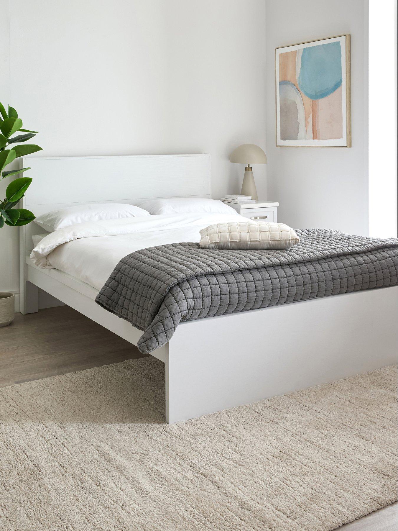Image 1 of 6 of Very Home Camberley Bed Frame with Mattress Options (Buy &amp; SAVE!) - White