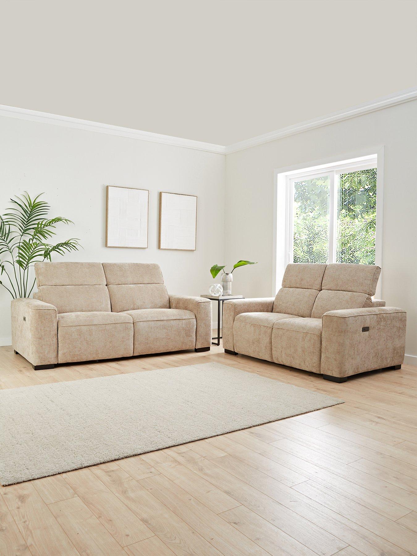 The Very Collection Venosa 3 + 2 Power Recliner Fabric Sofas
