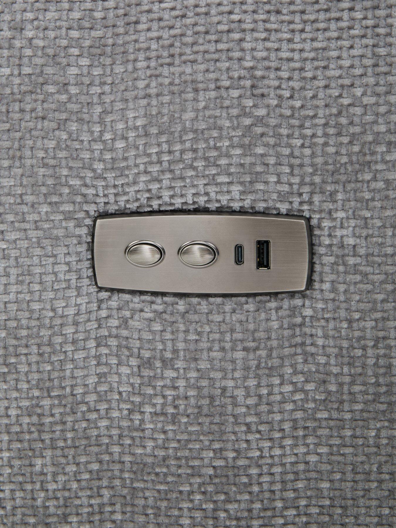 Image 5 of 7 of Very Home Venosa 3 + 2 Power Recliner Fabric Sofas