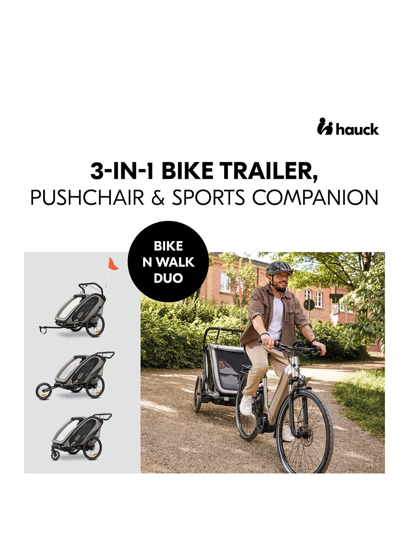 Image 2 of 8 of Hauck Bike N Walk Duo - Light Grey