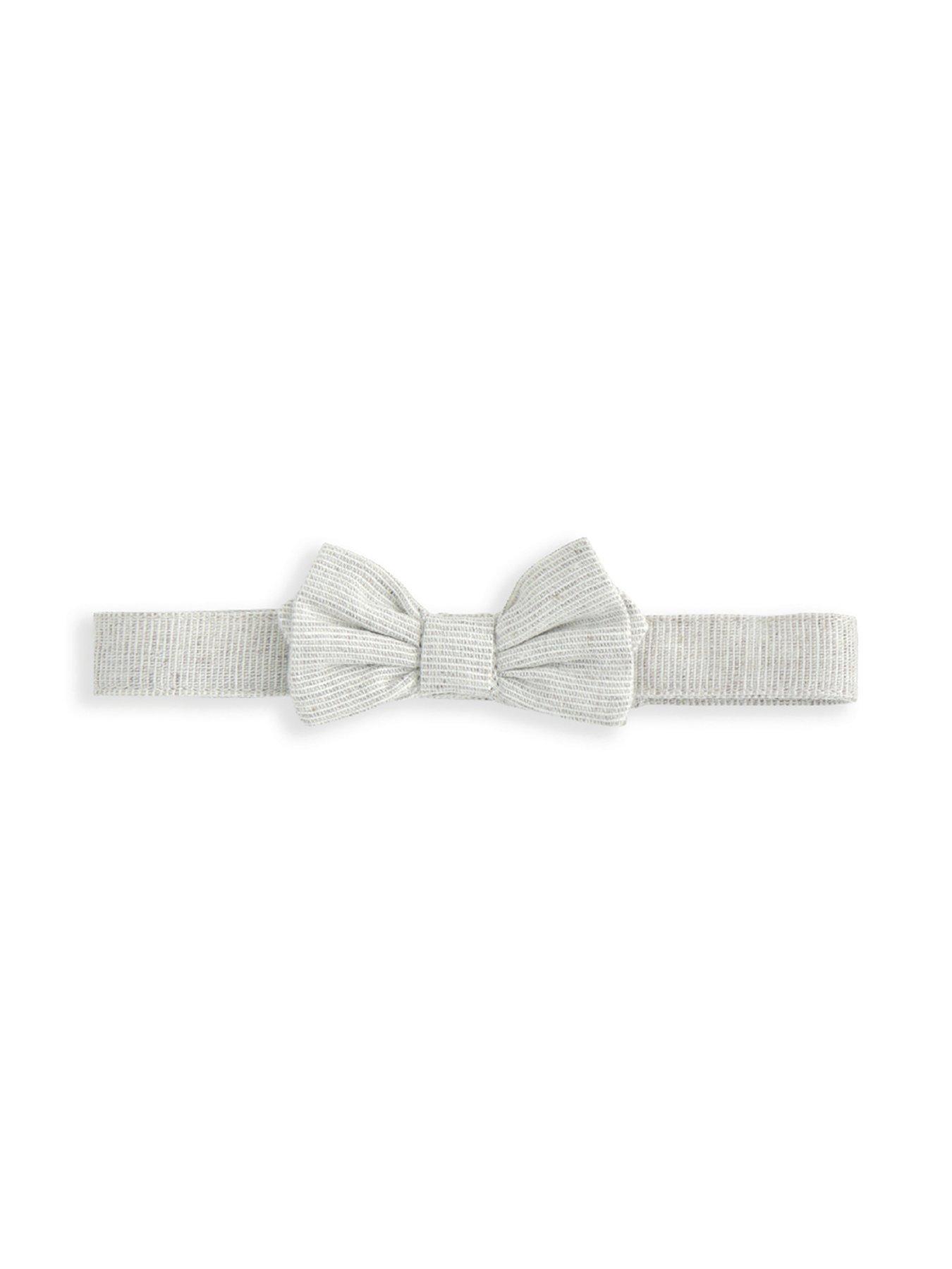 Image 6 of 6 of Mamas & Papas Baby Boys 4 Piece Neutral Suit With Bow Tie - Beige