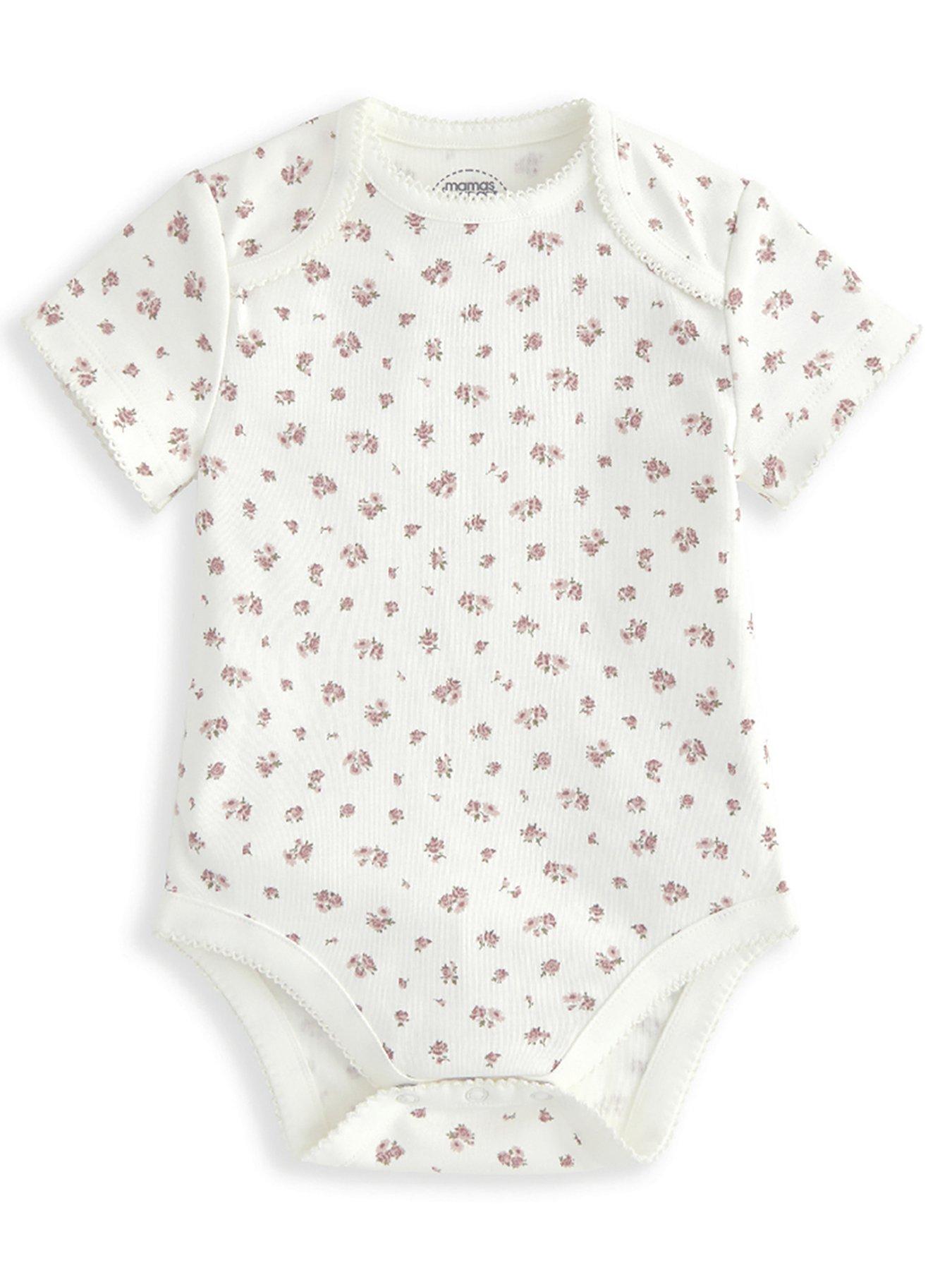 Image 3 of 7 of Mamas & Papas Baby Girls 5 Piece Floral Set - Pink