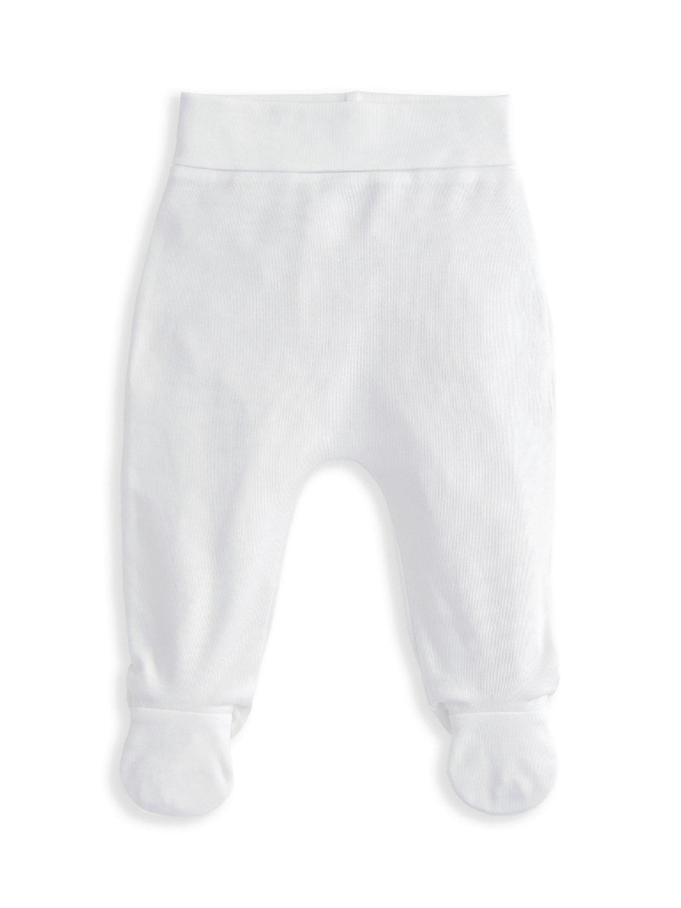 Image 5 of 5 of Mamas & Papas Baby Unisex 2 Piece Pintuck Outfit Set - White