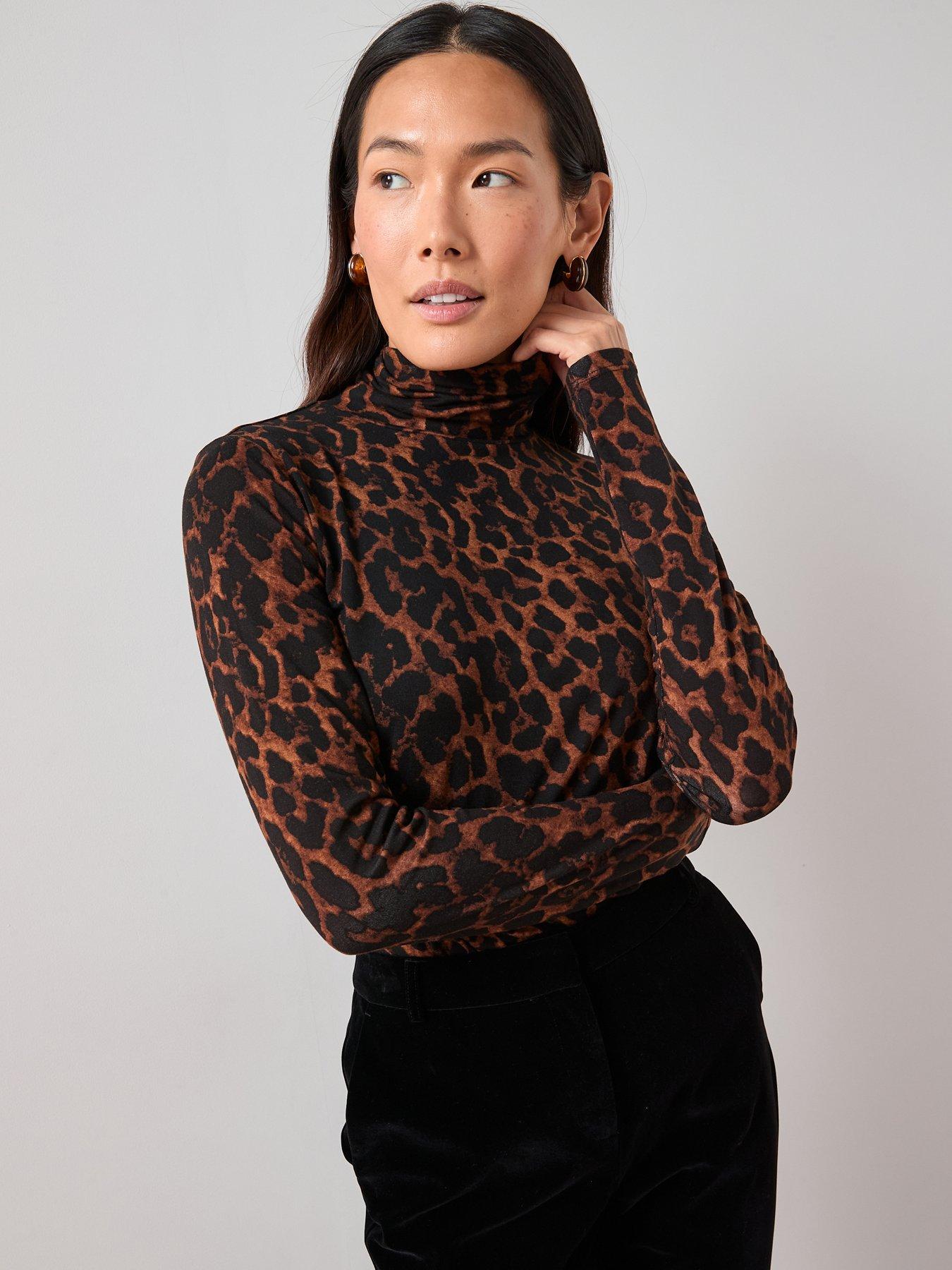 the-very-collection-long-sleeve-high-neck-top-leopard-printnbspfront