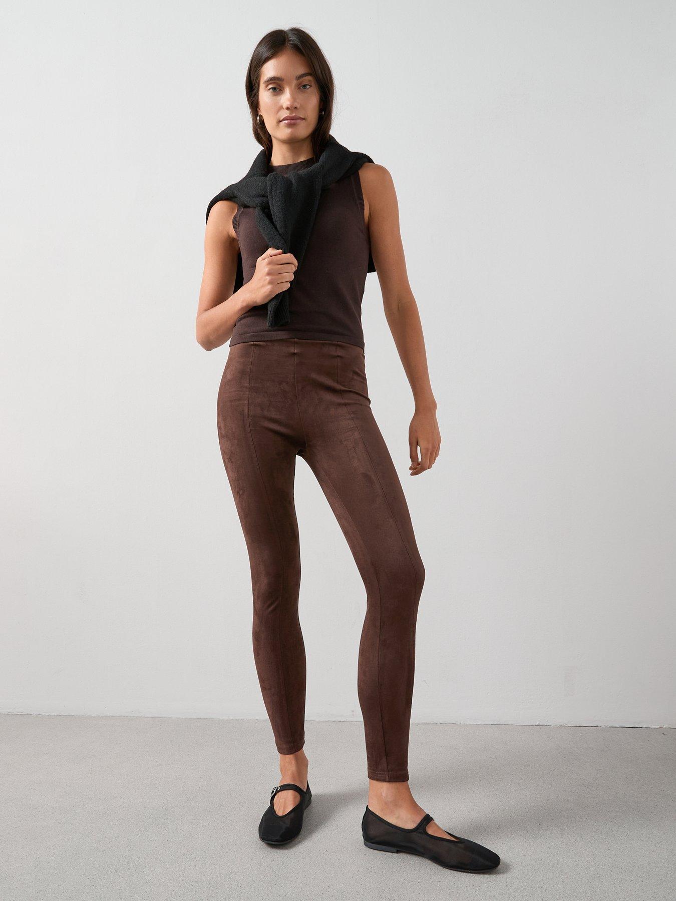 the-very-collection-faux-suede-leggings-brown