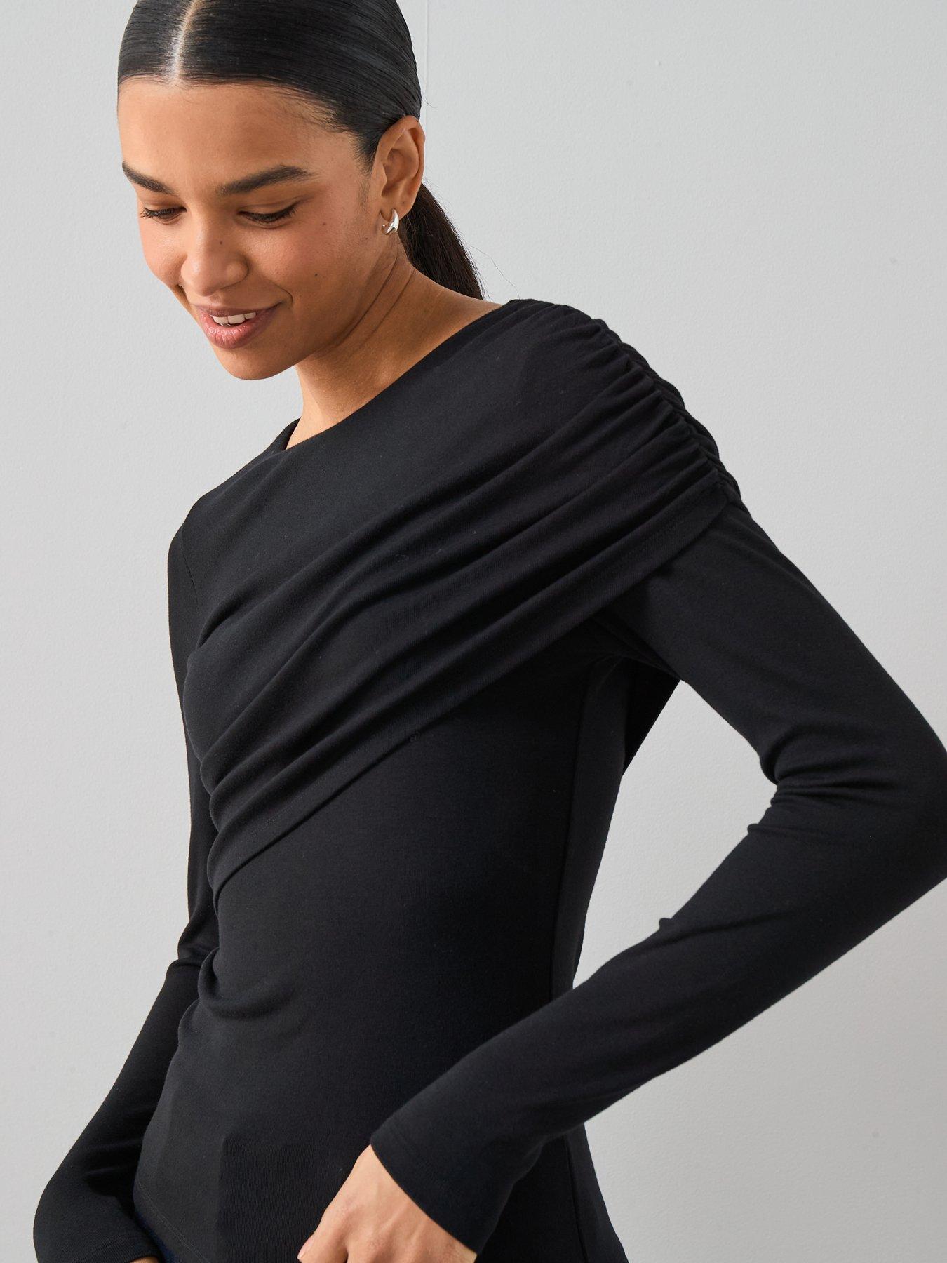 the-very-collection-double-layer-jersey-top-blackdetail