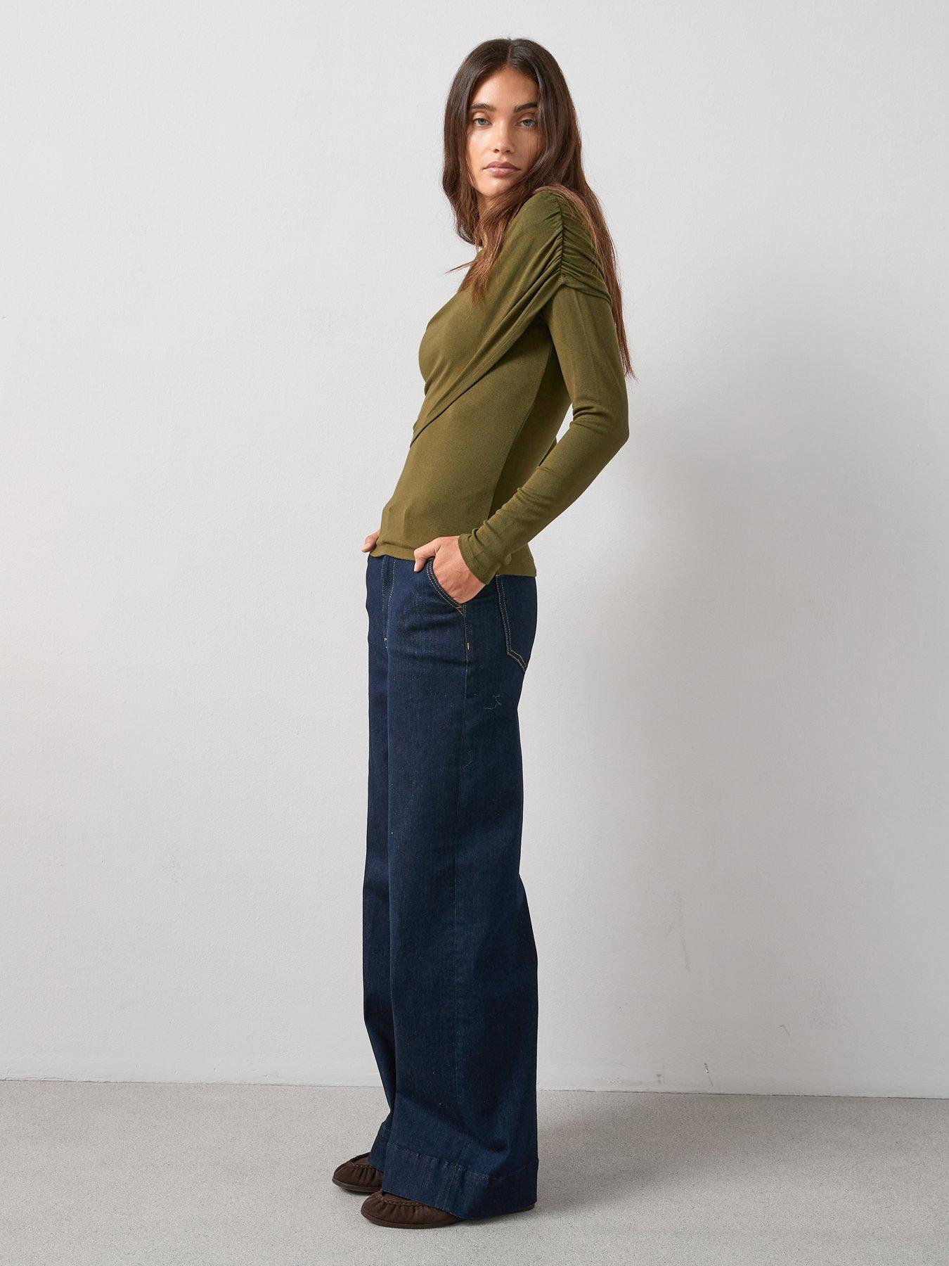 the-very-collection-double-layer-jersey-top-greenback