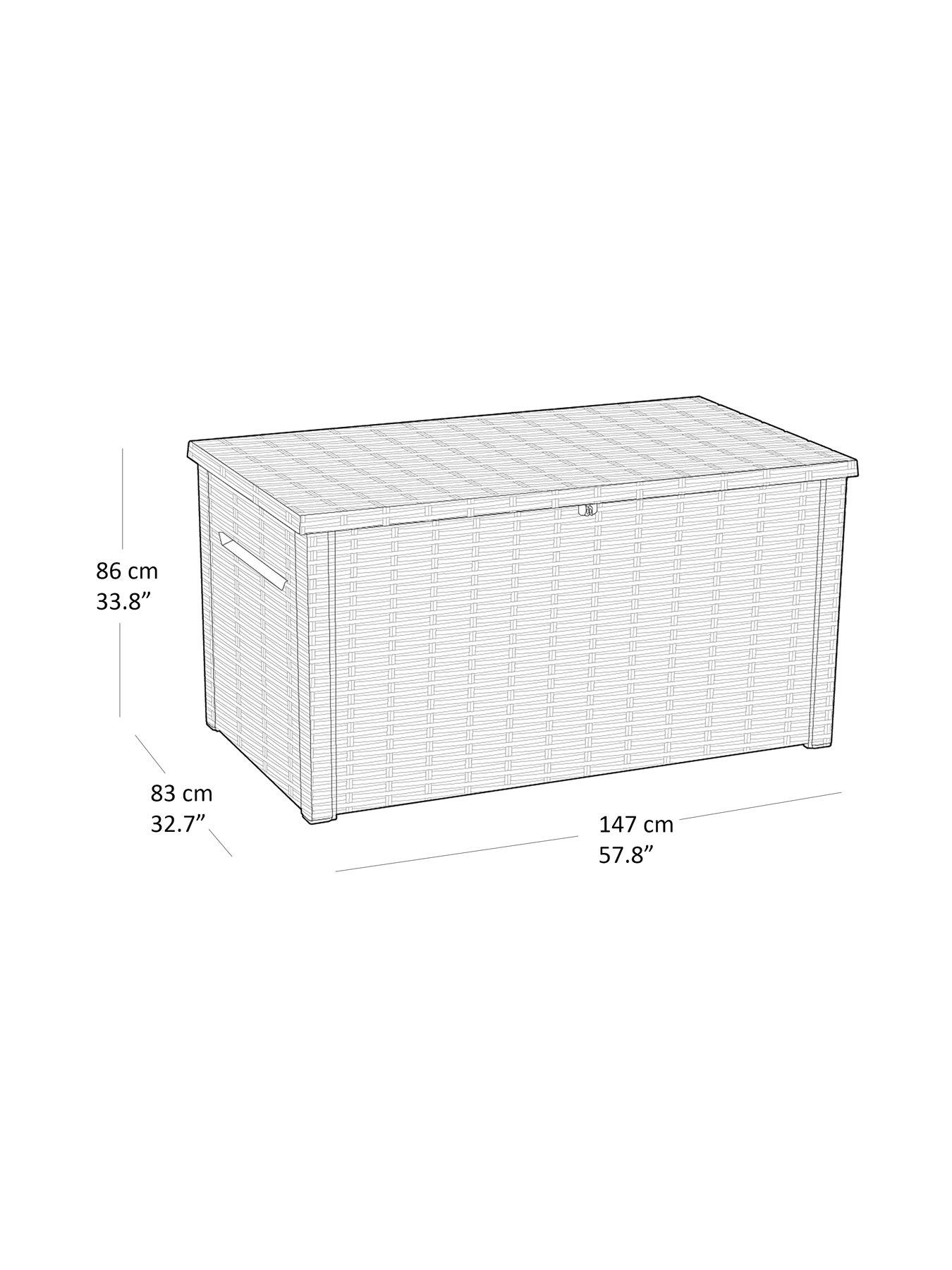 Image 3 of 3 of Keter Java XXL 870L Storage Box - Grey