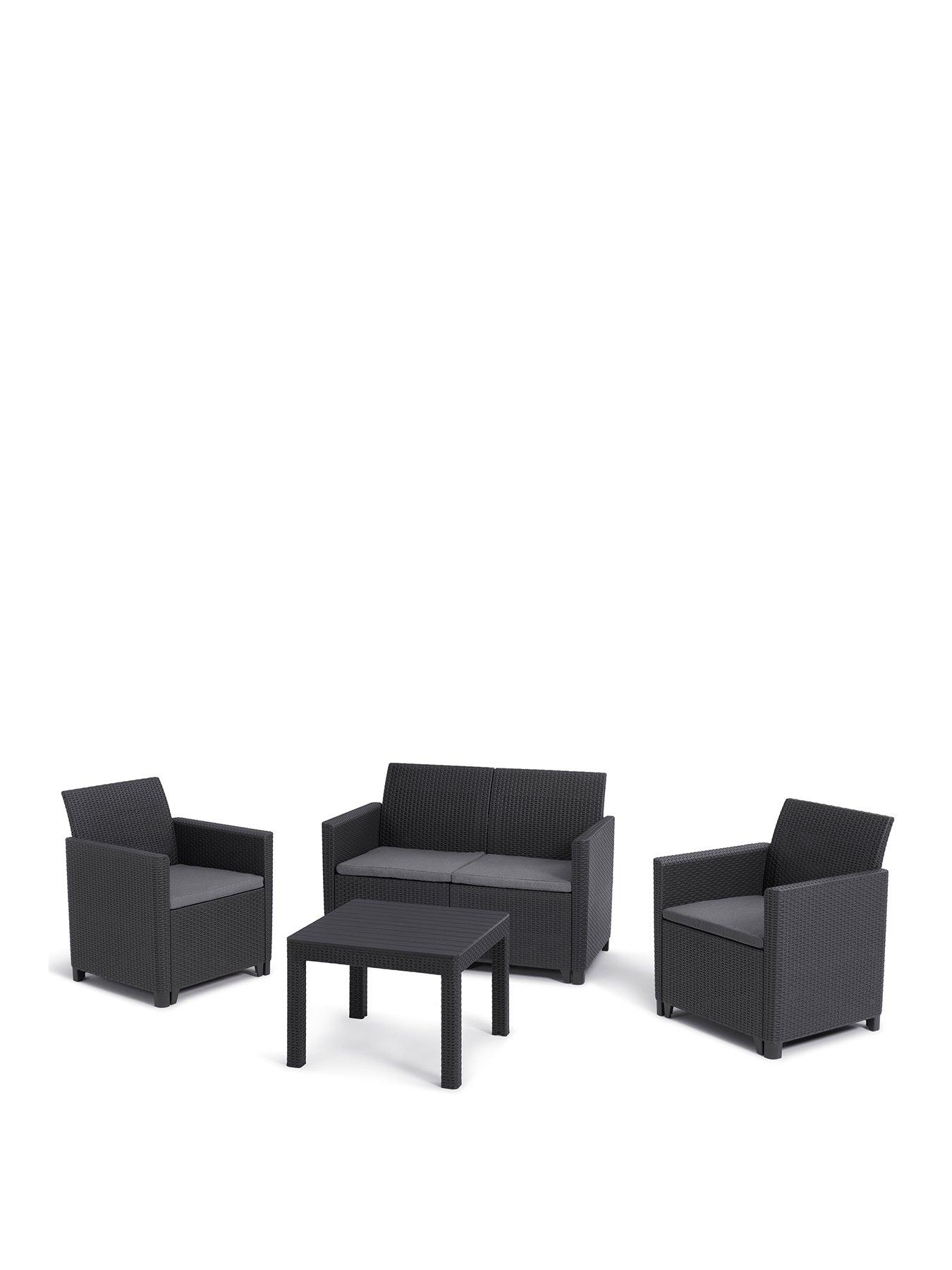 Image 2 of 7 of Keter Marie Garden 4-Piece Set With Coffee Table