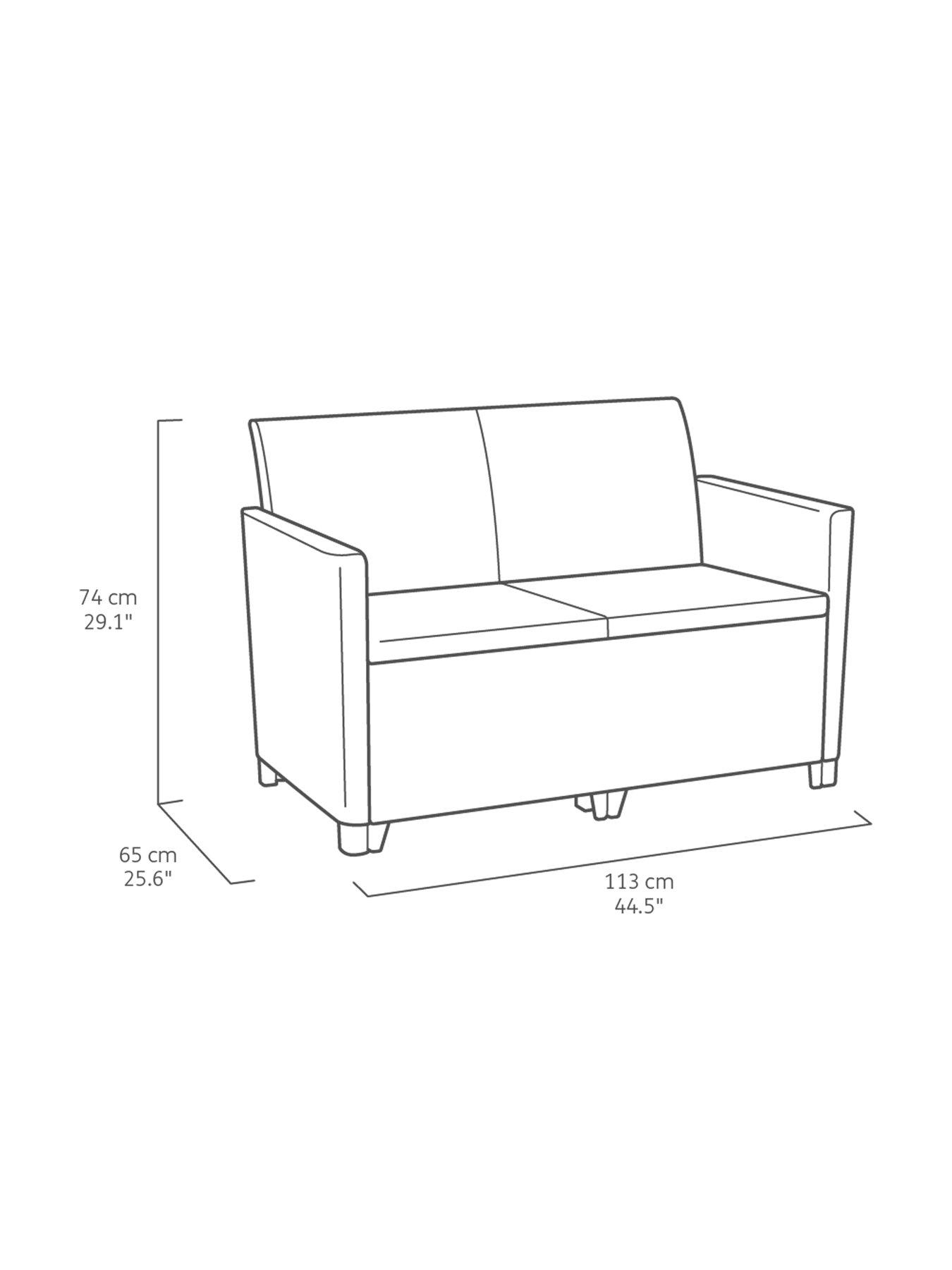 Image 6 of 7 of Keter Marie Garden 4-Piece Set With Coffee Table