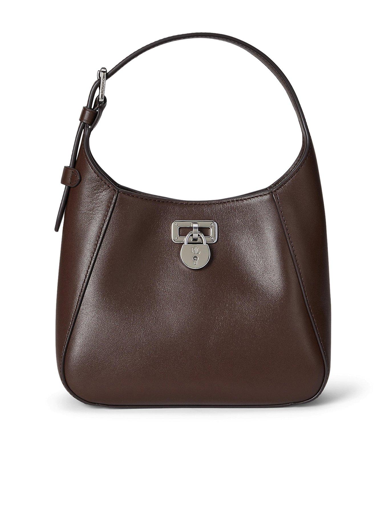Image 1 of 5 of Lauren by Ralph Lauren Tanner Small Shoulder Bag - Brown
