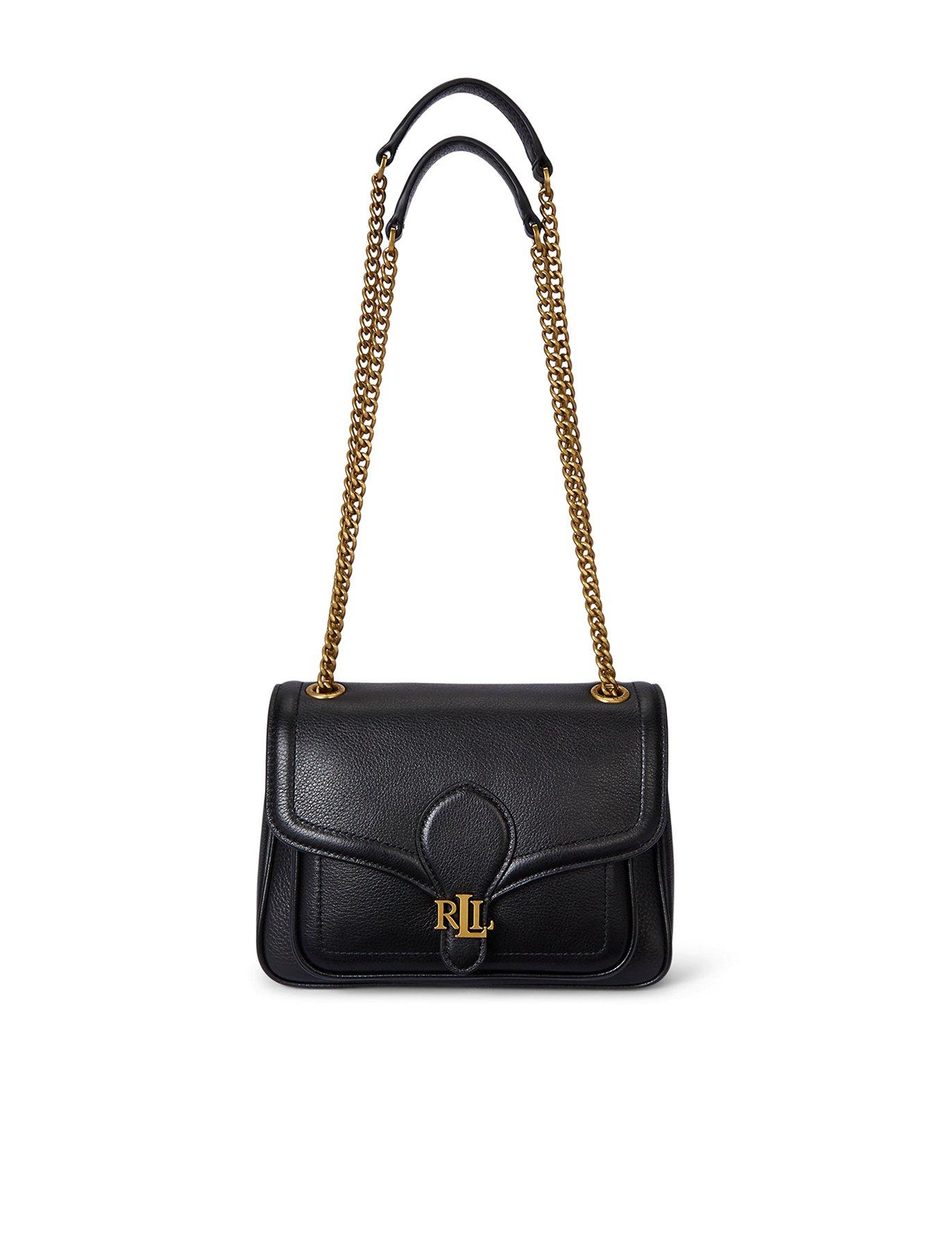 Image 1 of 5 of Lauren by Ralph Lauren Bradley Small Shoulder Bag - Black