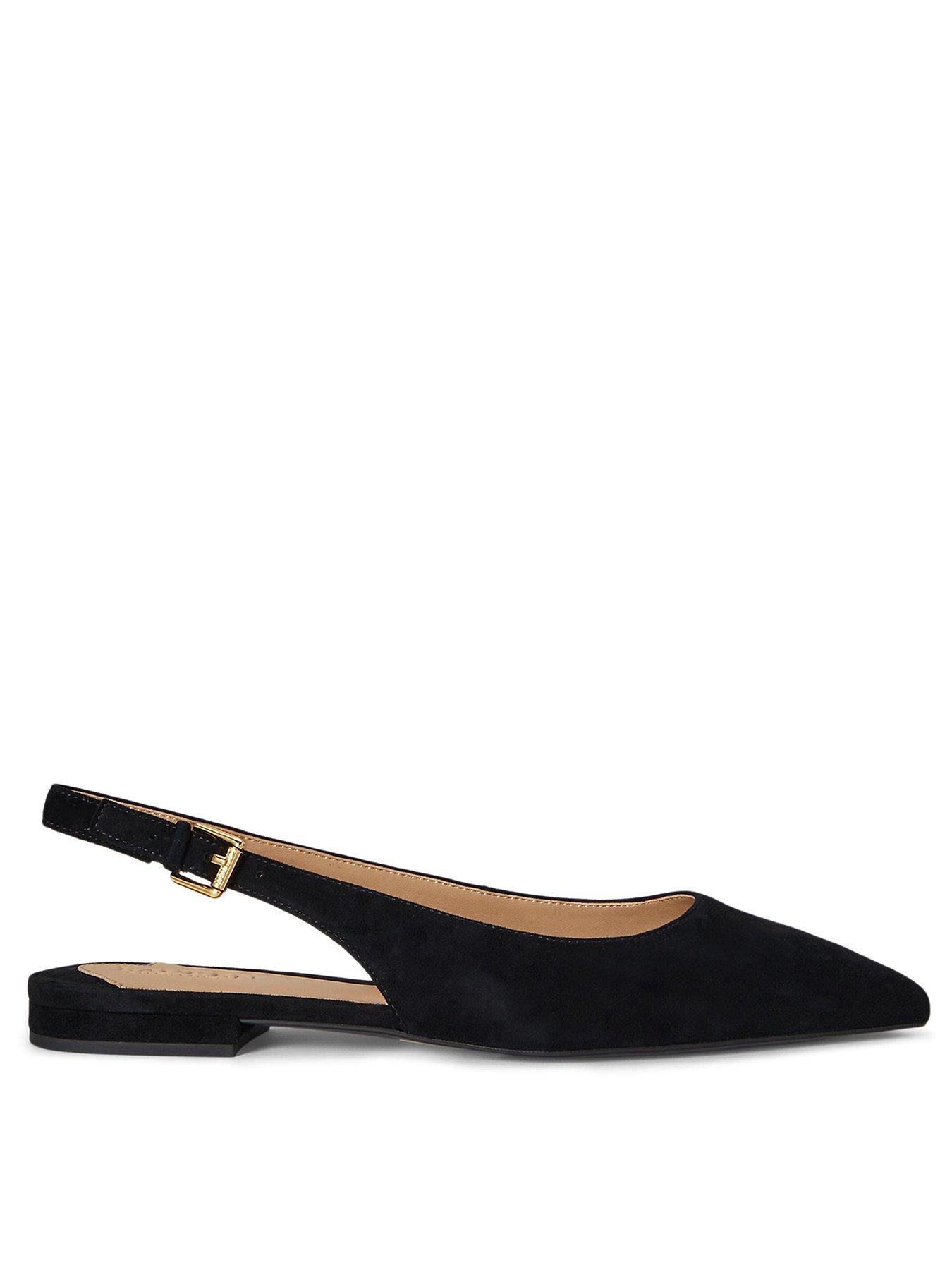 Lauren by Ralph Lauren Londyn Slingback Shoes - Black