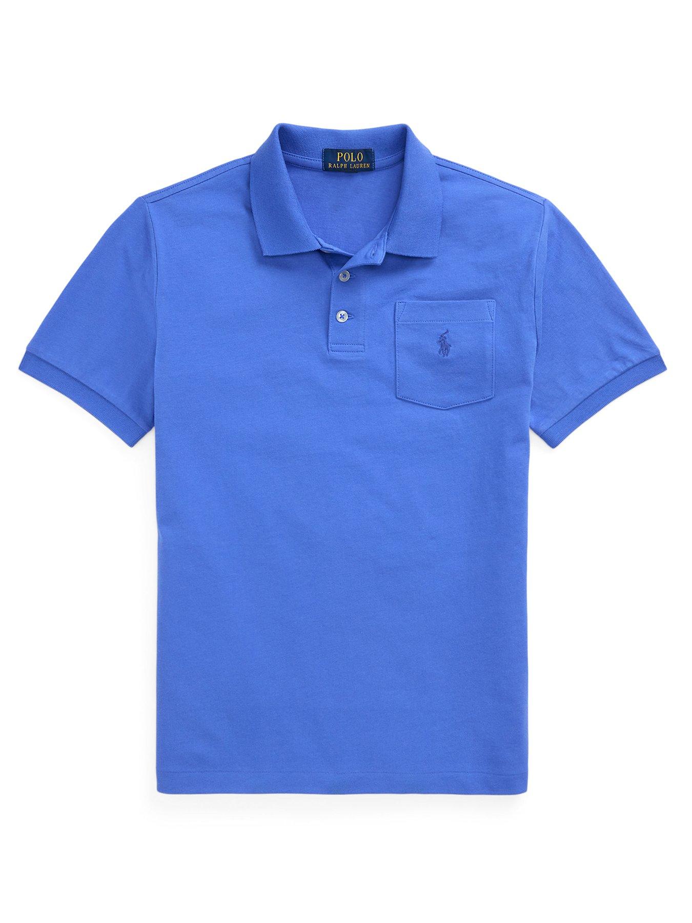Polo Ralph Lauren Boys Short Sleeve Pocket Shirt - Blue