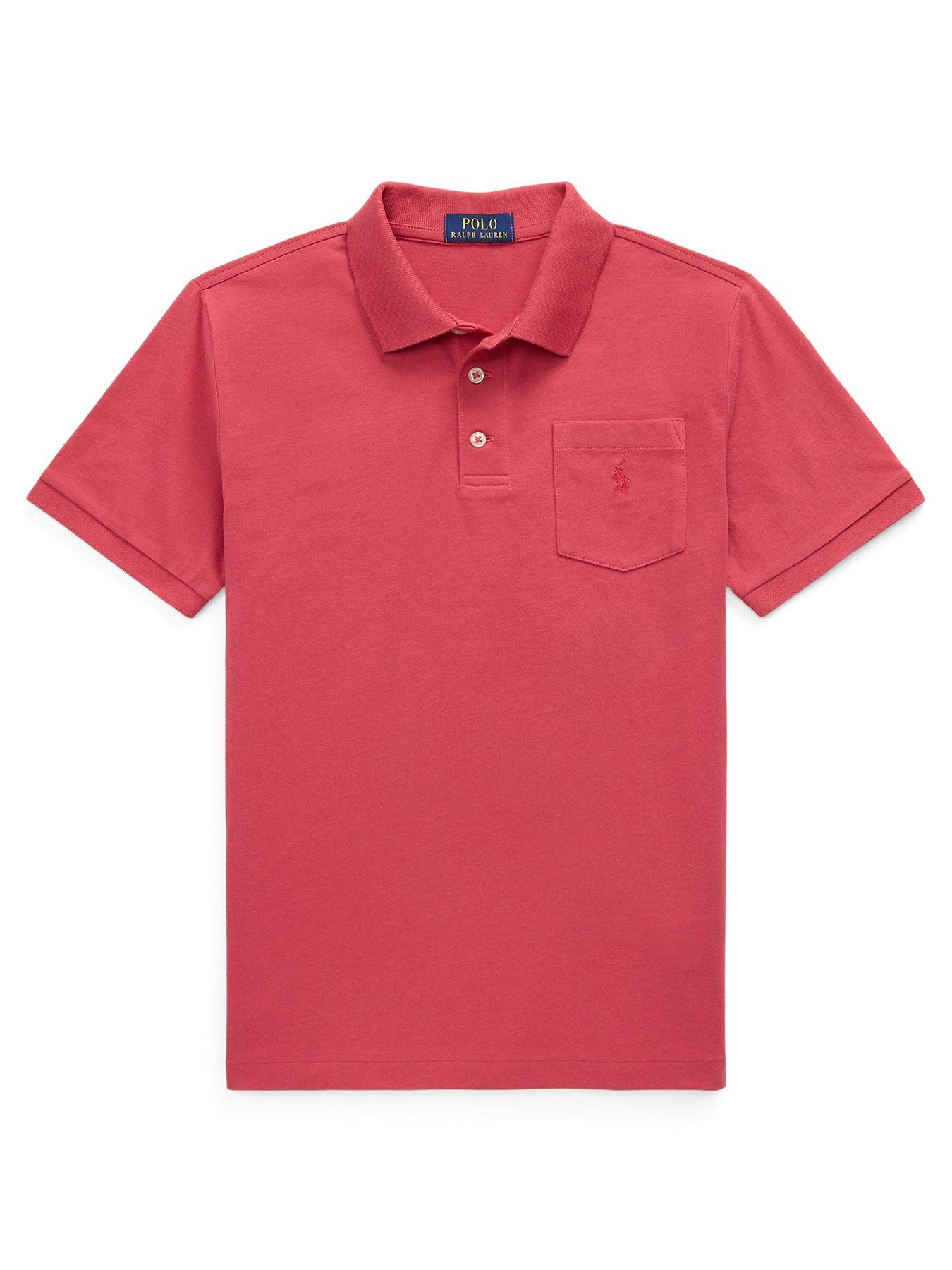 Polo Ralph Lauren Boys Short Sleeve Pocket Shirt - Red