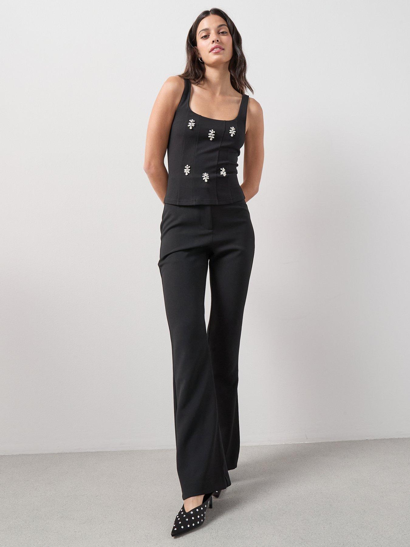 the-very-collection-embellished-corset-topnbsp--blackdetail