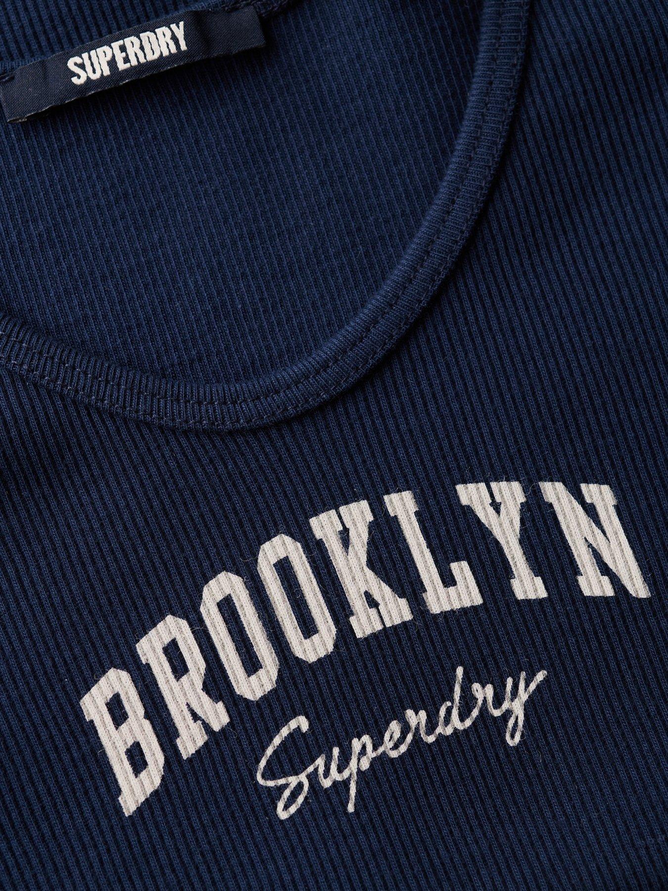 Image 5 of 5 of Superdry Athletic Essentials Graphic Vest Top - Navy