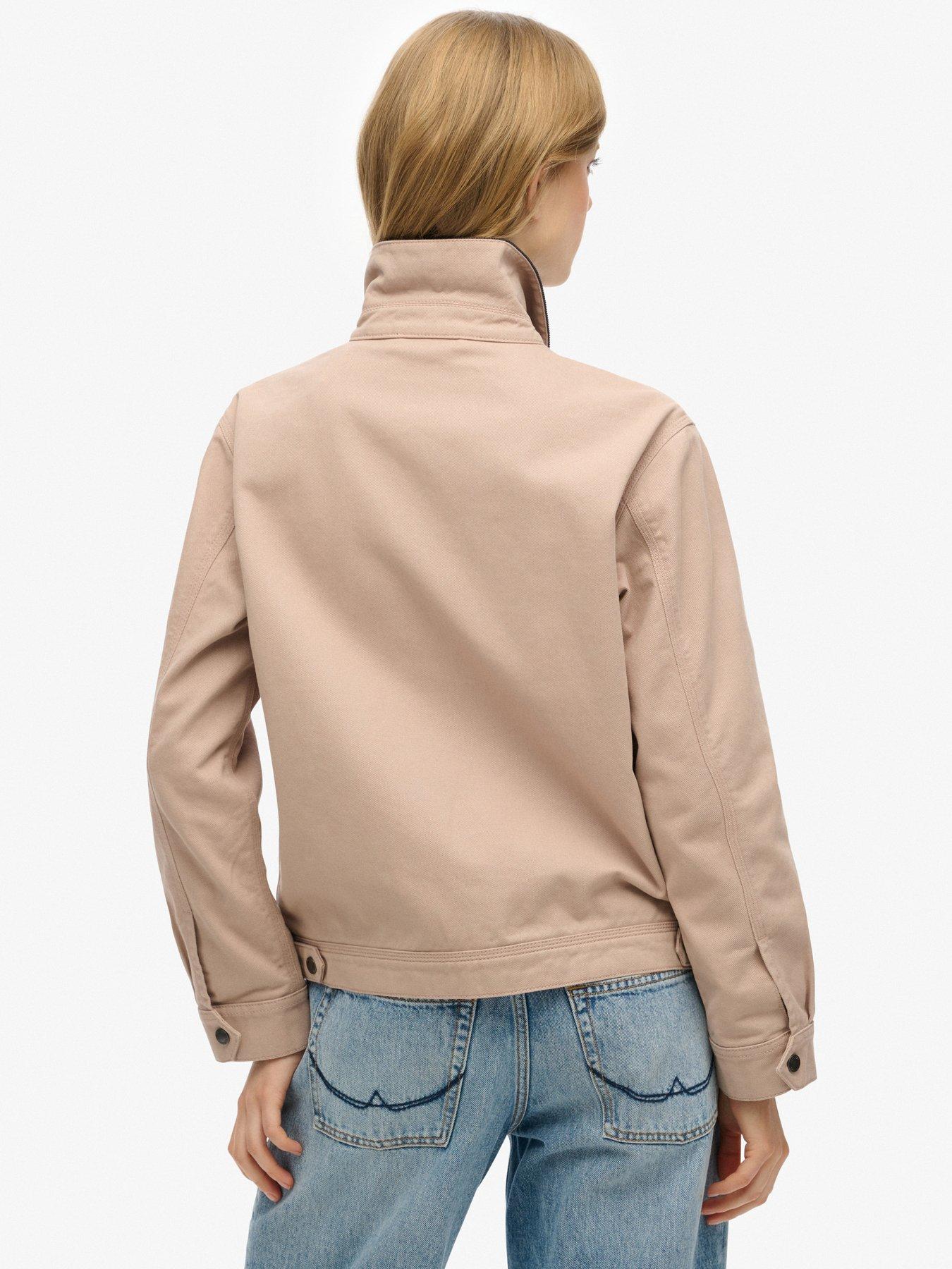 Image 2 of 5 of Superdry Cord Collar Ranch Jacket - Beige