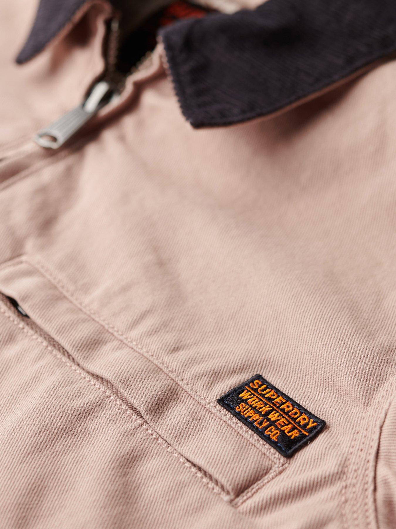 Image 5 of 5 of Superdry Cord Collar Ranch Jacket - Beige