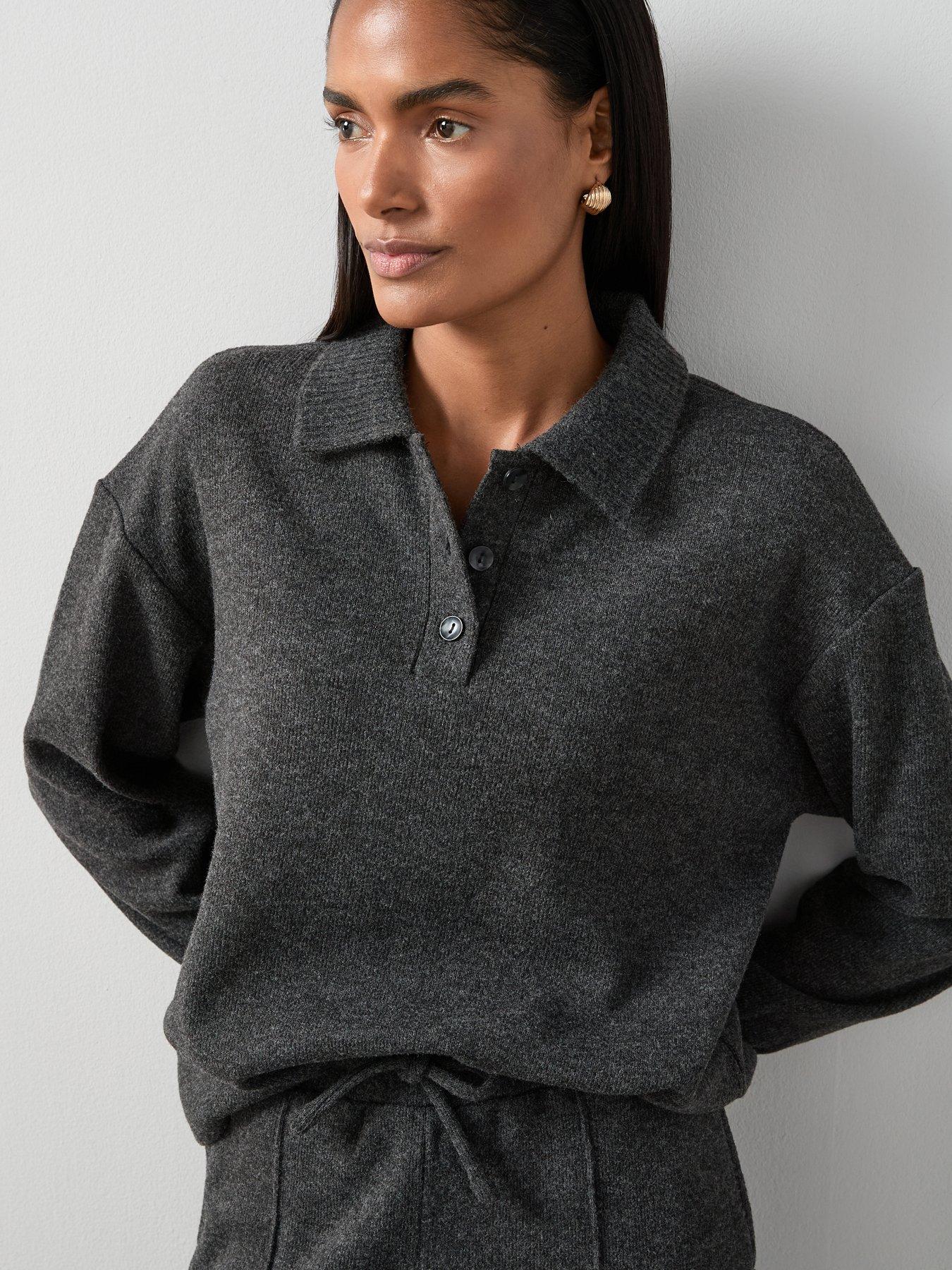 the-very-collection-button-through-collar-detail-soft-touch-top-co-ord-grey