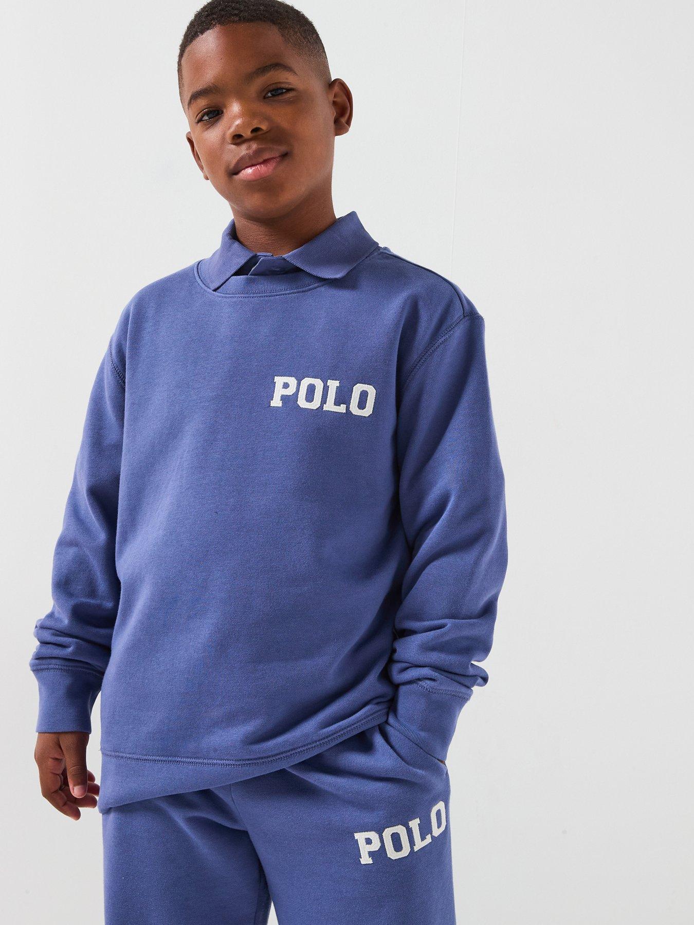 Image 1 of 6 of Polo Ralph Lauren Boys Sweatshirt - Navy