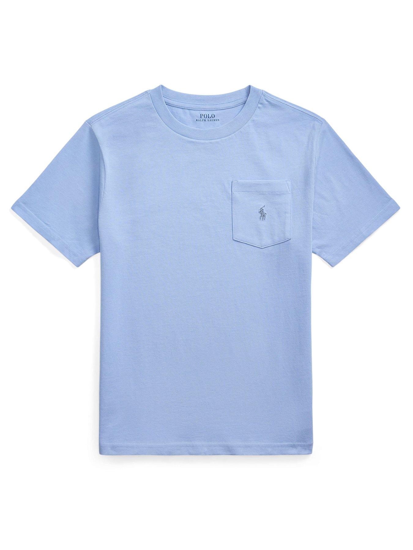Polo Ralph Lauren Boys Short Sleeve Pocket T-Shirt - Light Blue