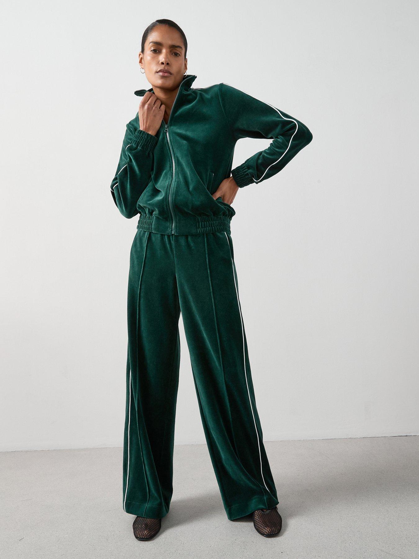 the-very-collection-velour-zip-through-jacket-co-ord-greenback