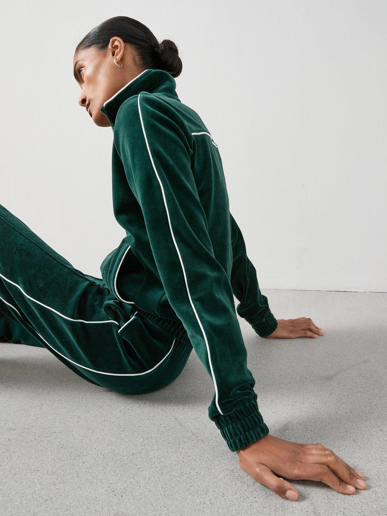 the-very-collection-velour-zip-through-jacket-co-ord-greenoutfit